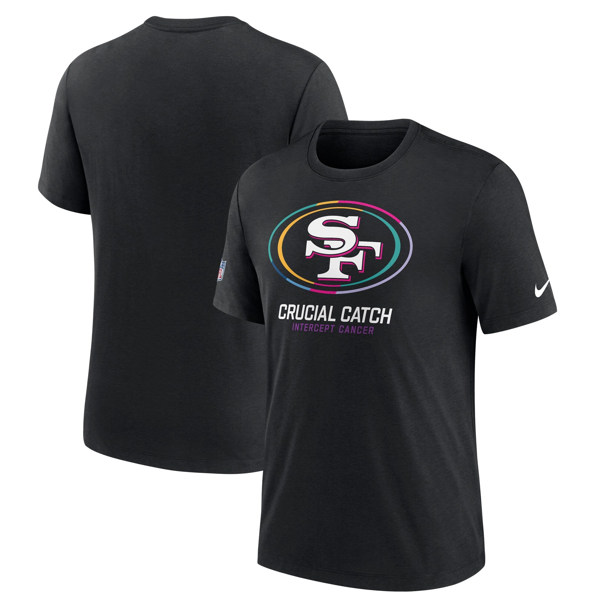 [02G3-00A-ZUT-GXZ] Mens Nike NFL SAN FRANCISCO 49ERS 2024 CRUCIAL CATCH T-SHIRT