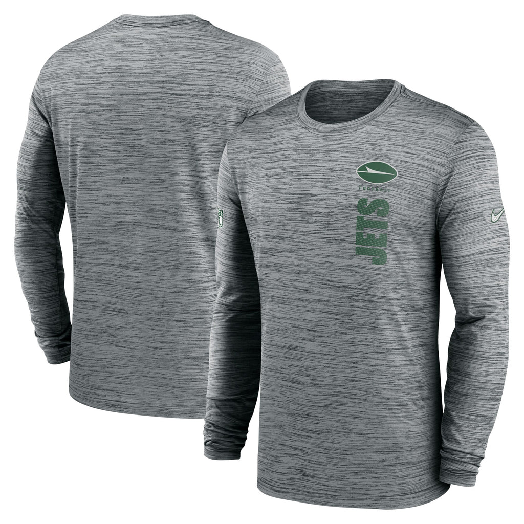 Mens Nike NFL New York Jets Sideline Velocity Long-Sleeve Dri-Fit T-Shirt