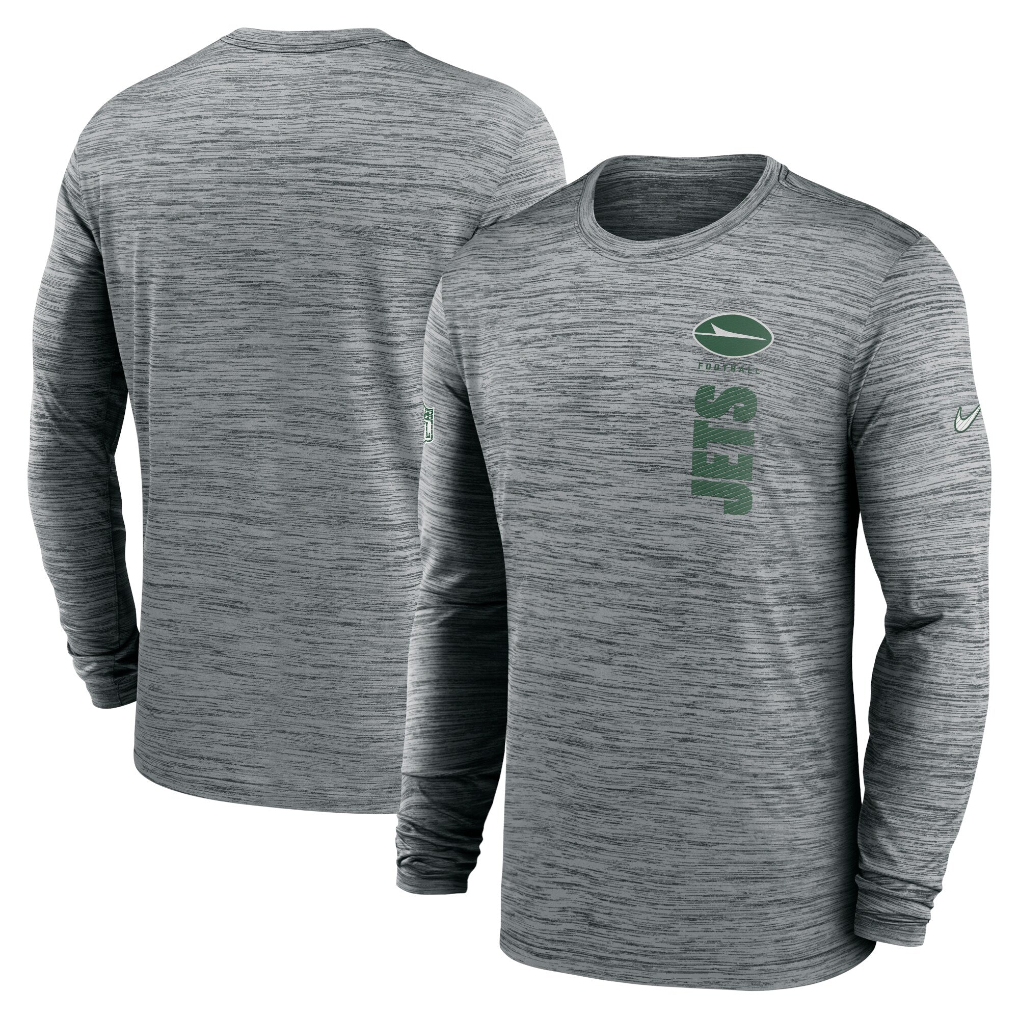 Mens Nike NFL New York Jets Sideline Velocity Long-Sleeve Dri-Fit T-Shirt