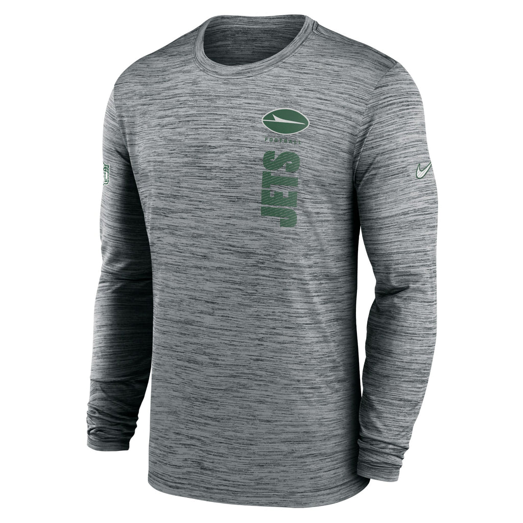 Mens Nike NFL New York Jets Sideline Velocity Long-Sleeve Dri-Fit T-Shirt