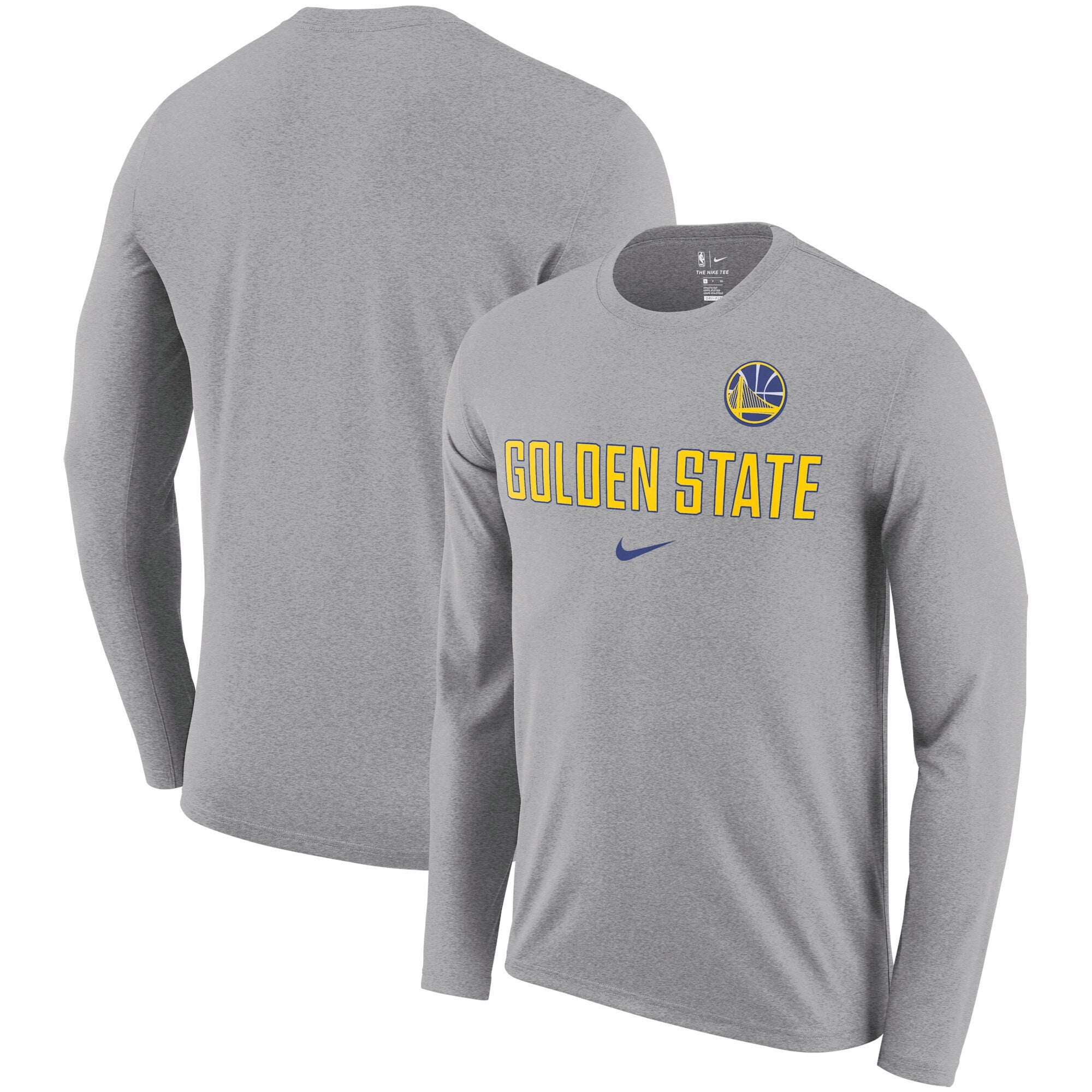 [9Z2B7BAWM-WAR] Youth Nike NBA Golden State Warriors Basketball Dri-Fit Long Sleeve