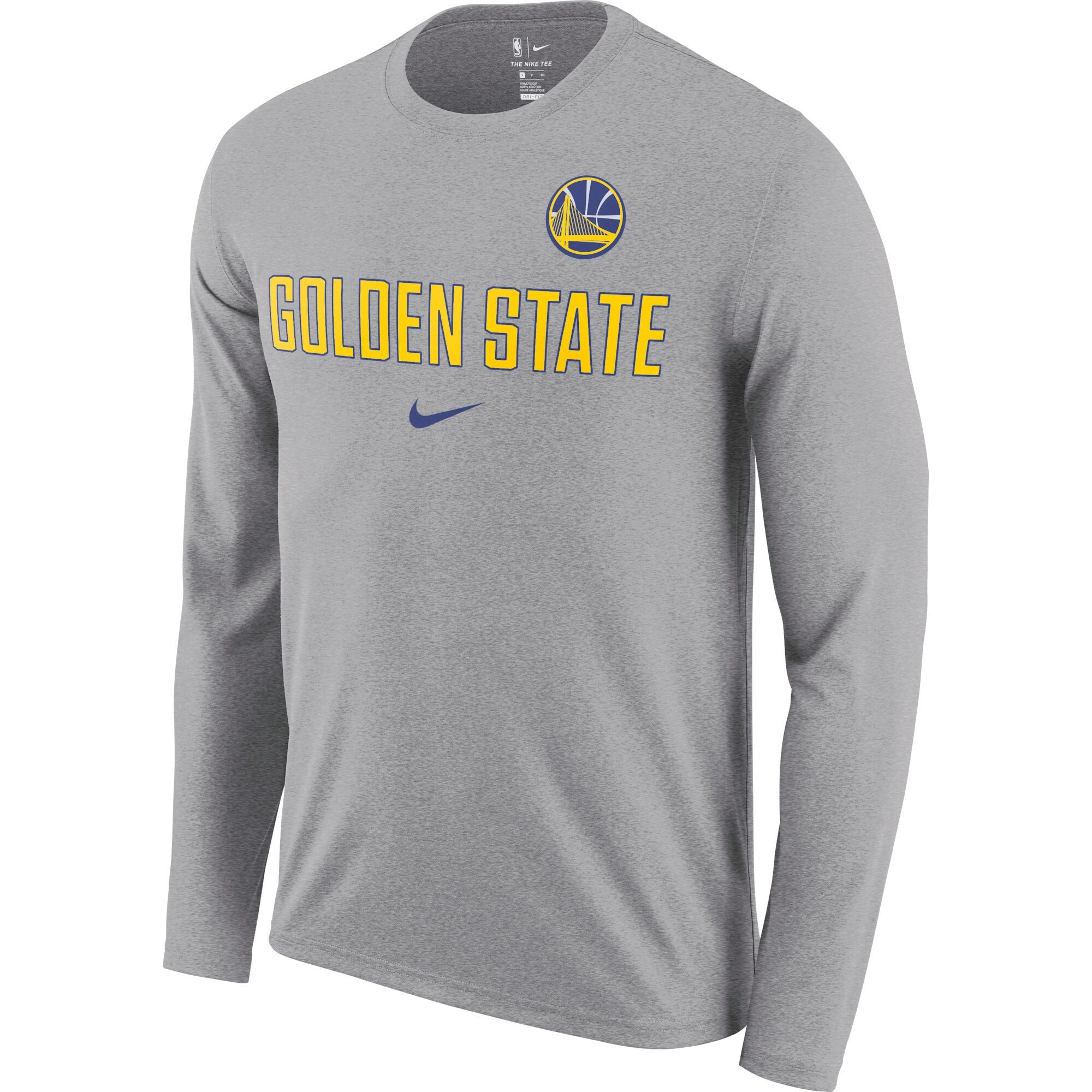 [9Z2B7BAWM-WAR] Youth Nike NBA Golden State Warriors Basketball Dri-Fit Long Sleeve