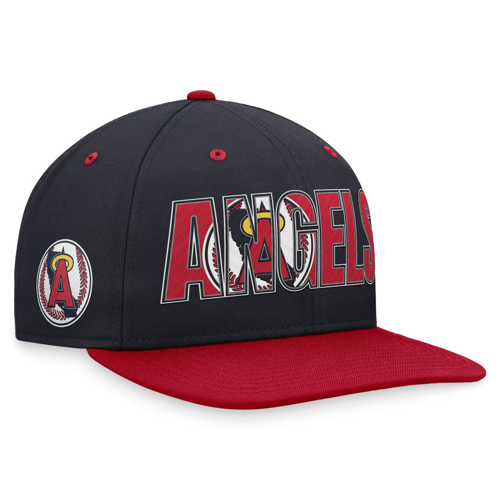 [NK44-19N4-C71-38W] MENS NIKE NAVY CALIFORNIA ANGELS COOPERSTOWN COLLECTION PRO SNAPBACK HAT