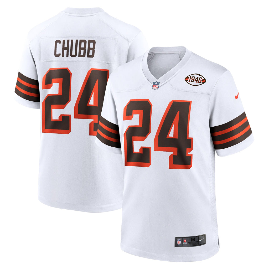 [9Z1B7Z1P9-BRWNC] YOUTH NIKE NICK CHUBB CLEVELAND BROWNS JERSEY