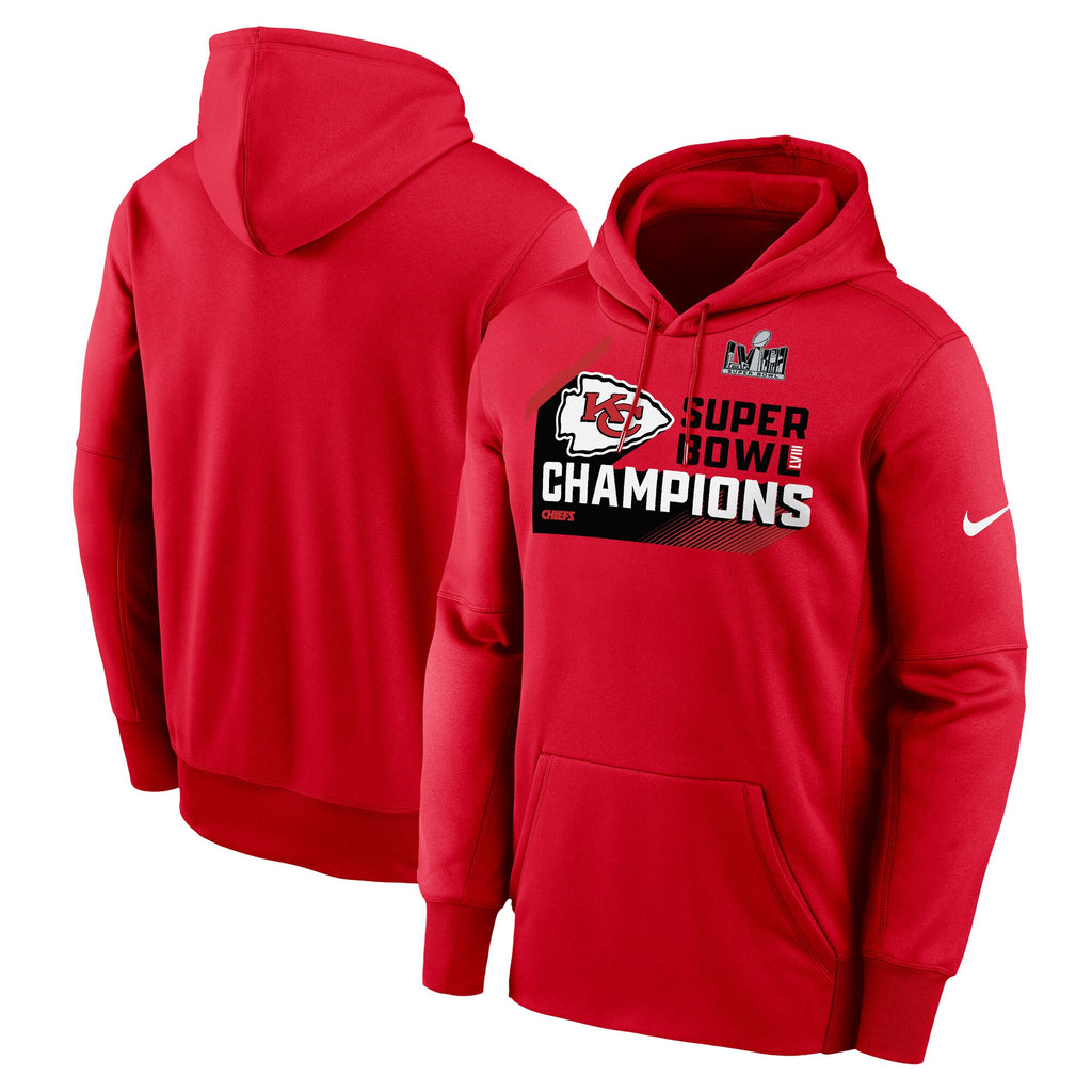 [NPAQ65N7GXJN3] MENS NIKE CHIEFS SUPER BOWL LVIII CHAMPIONS PARADE THERMA PERFORMANCE HOODIE