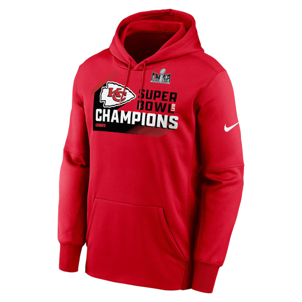 [NPAQ65N7GXJN3] MENS NIKE CHIEFS SUPER BOWL LVIII CHAMPIONS PARADE THERMA PERFORMANCE HOODIE