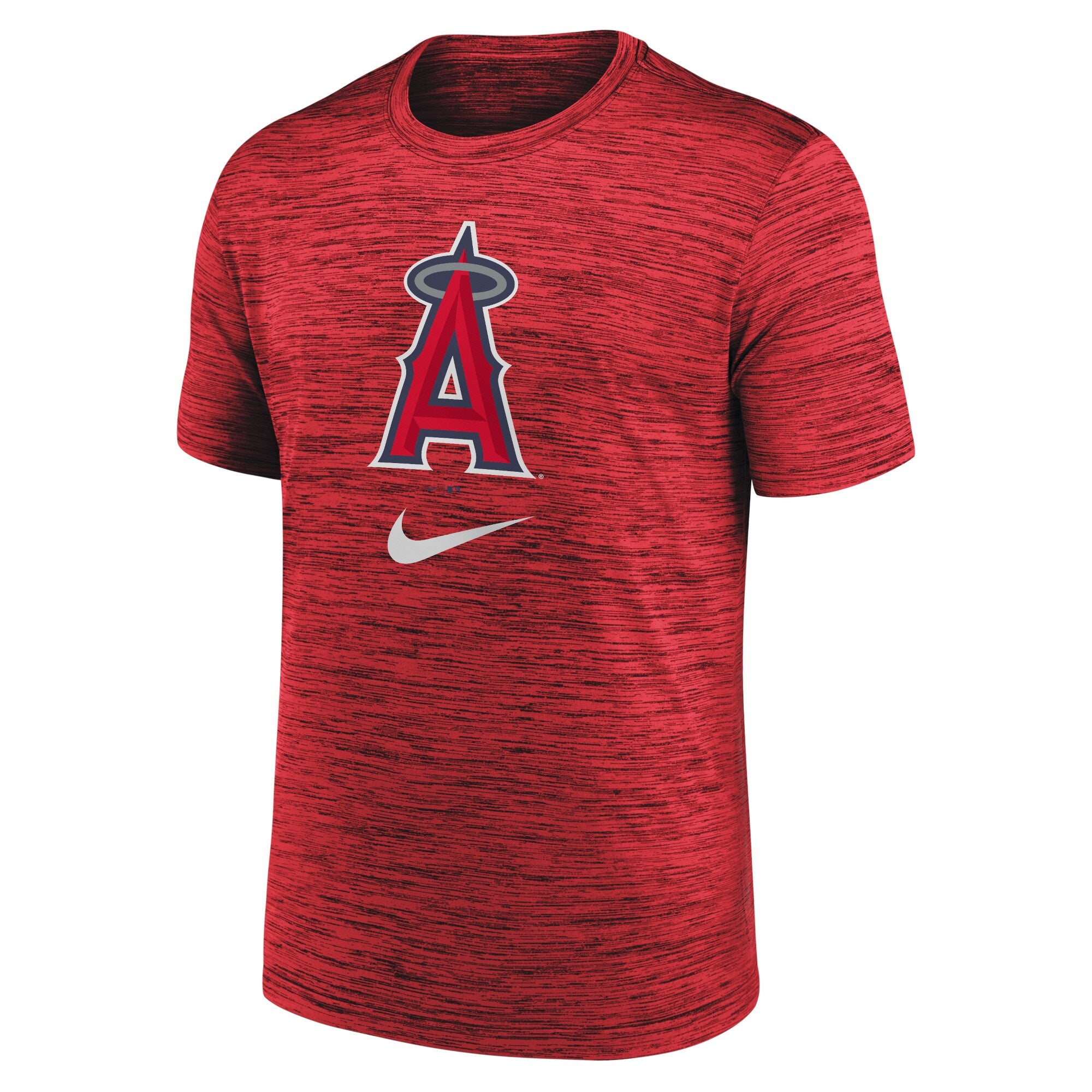 Mens Nike MLB RED LOS ANGELES ANGELS LOGO VELOCITY PERFORMANCE T-SHIRT