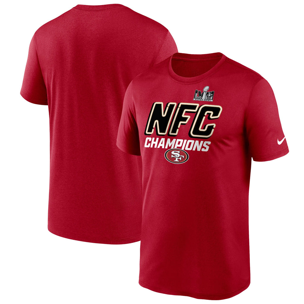 [9Z1B7NFKAER949] MENS NIKE 49ERS 2023 NFC CHAMPIONS ICONIC T-SHIRT