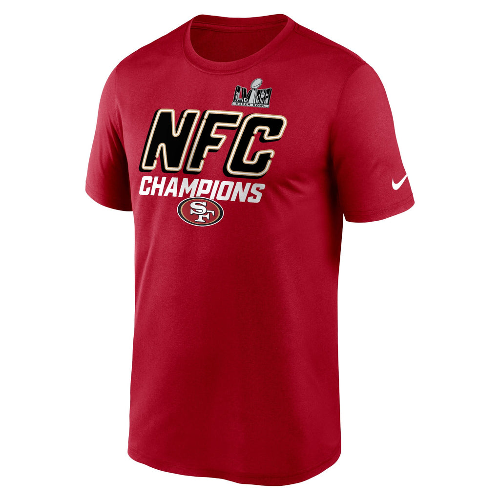 [9Z1B7NFKAER949] MENS NIKE 49ERS 2023 NFC CHAMPIONS ICONIC T-SHIRT