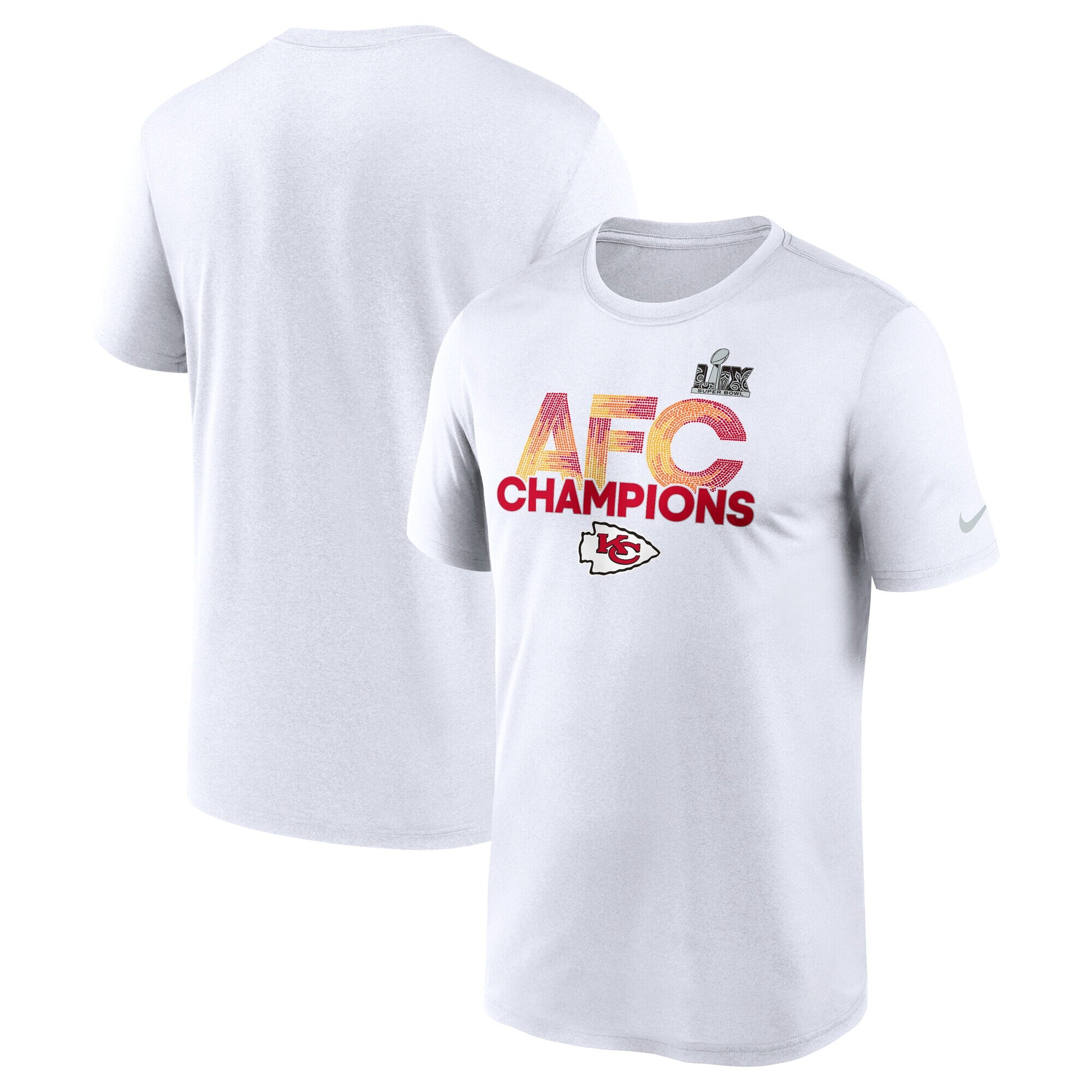 [N92210A7GXVBV] MENS NIKE CHIEFS 2024 AFC CHAMPIONS LEGEND T-SHIRT