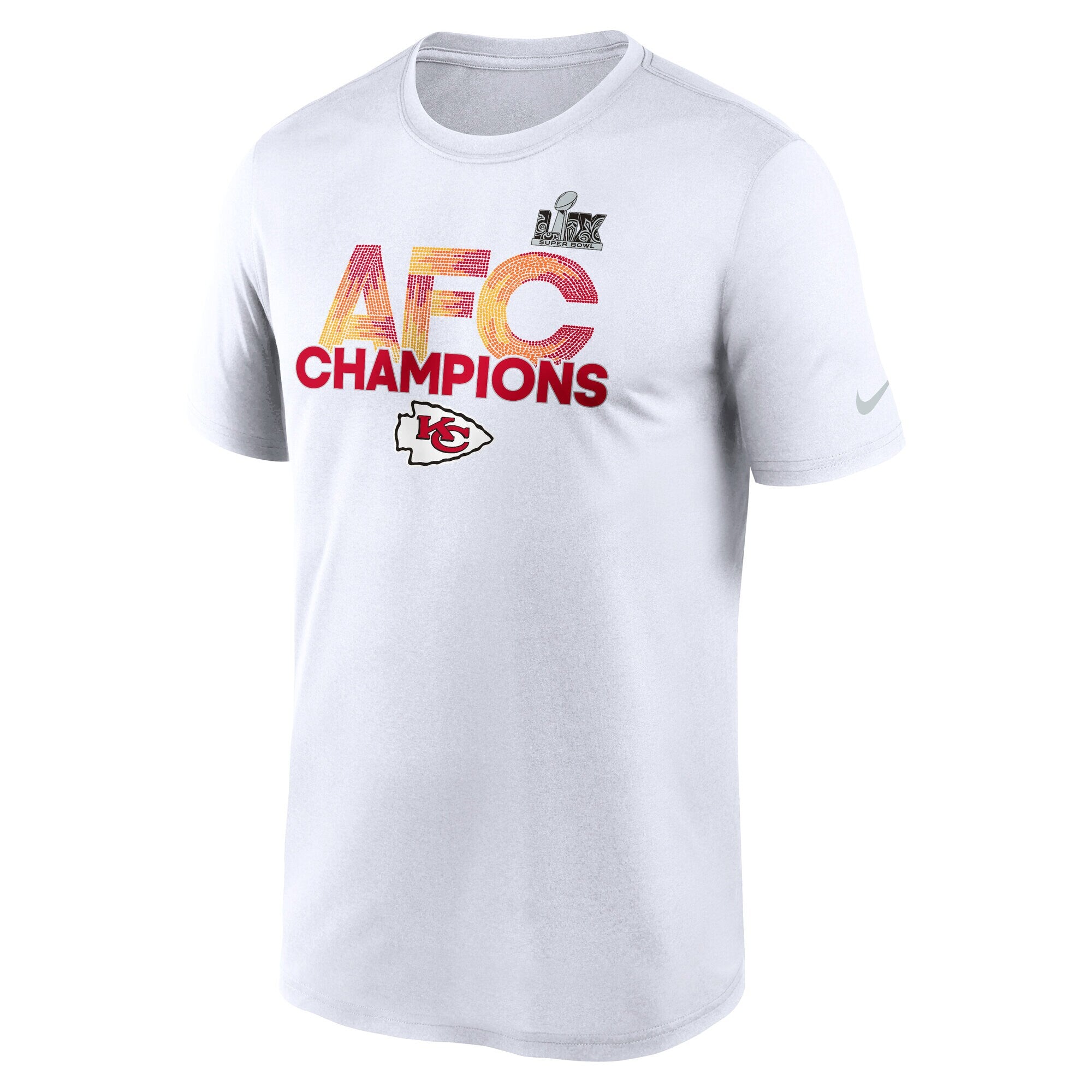 [N92210A7GXVBV] MENS NIKE CHIEFS 2024 AFC CHAMPIONS LEGEND T-SHIRT