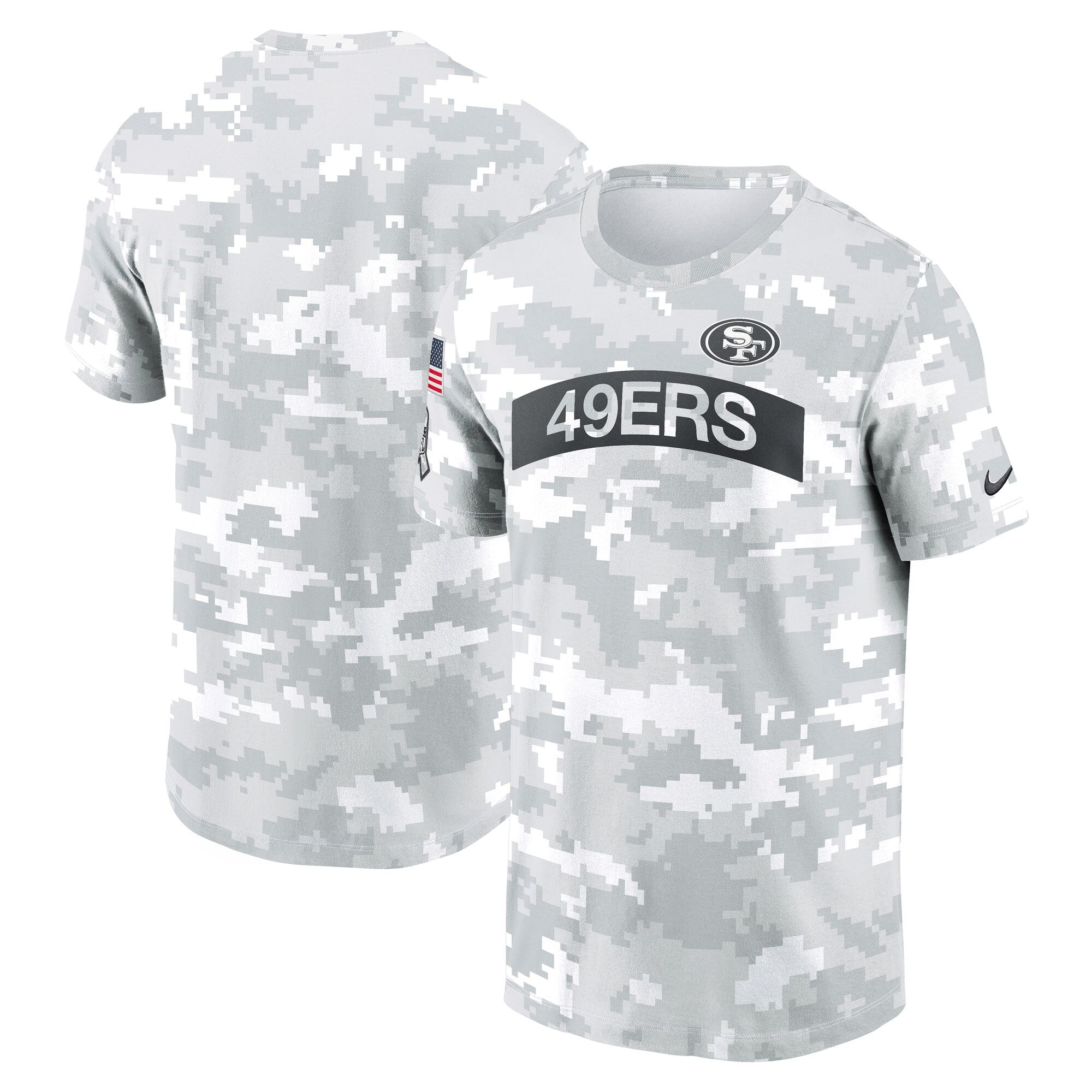 Mens Nike NFL SAN FRANCISCO 49ERS SALUTE TO SERVICE LOGO T-SHIRT