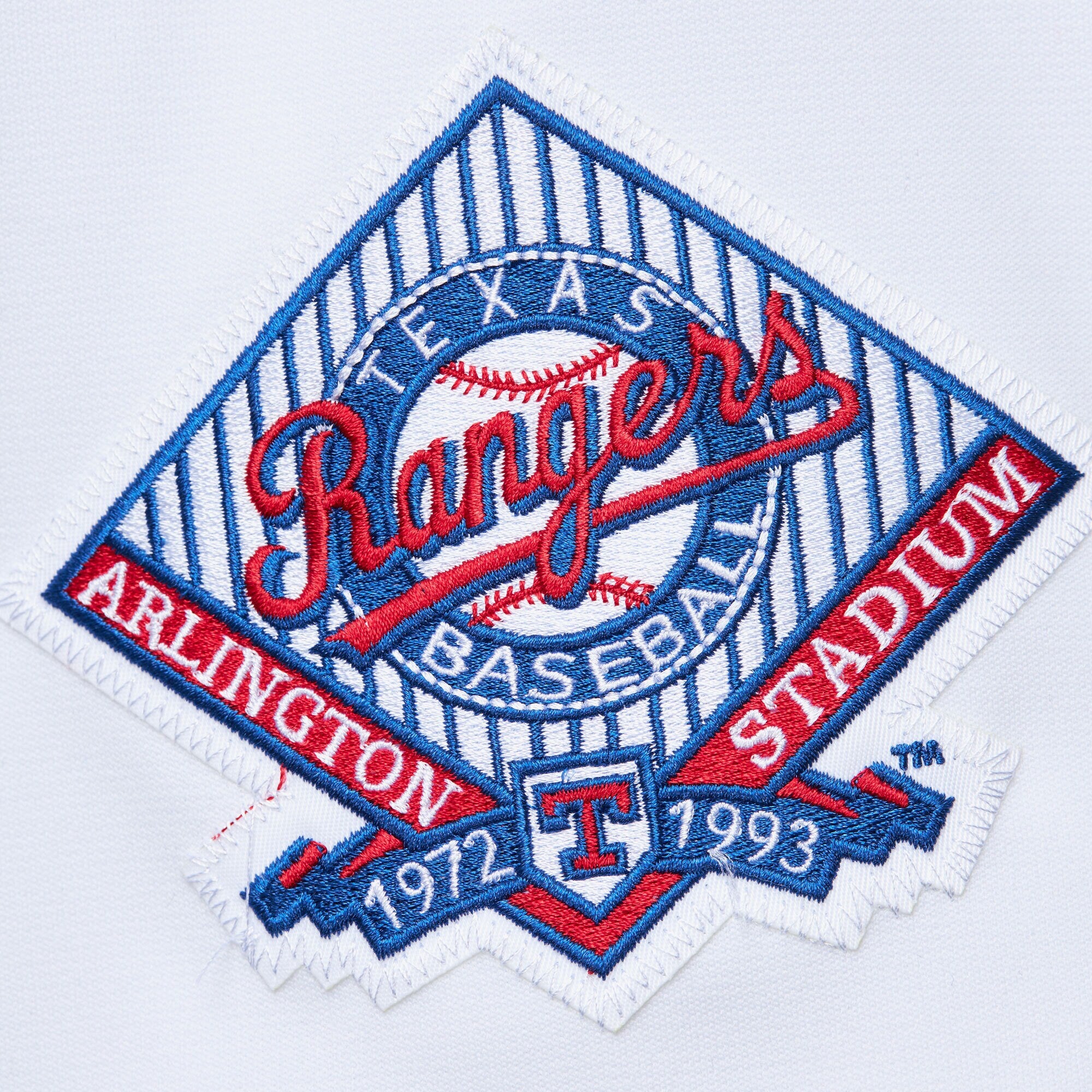Mens Mitchell & Ness MLB WHITE JERSEY RANGERS 1993 NOLAN RYAN