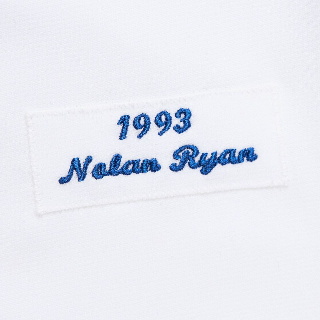 Mens Mitchell & Ness MLB WHITE JERSEY RANGERS 1993 NOLAN RYAN