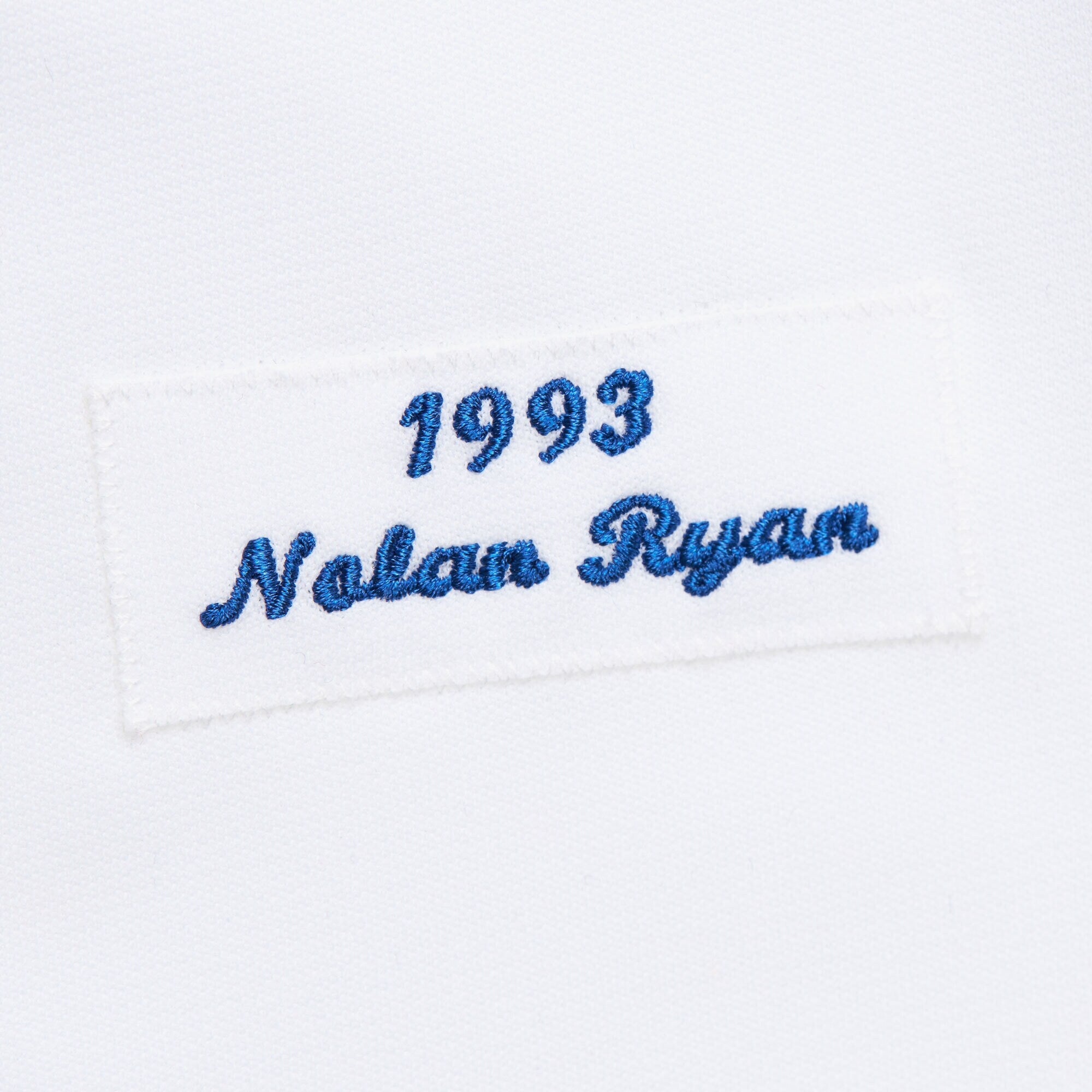 Mens Mitchell & Ness MLB WHITE JERSEY RANGERS 1993 NOLAN RYAN