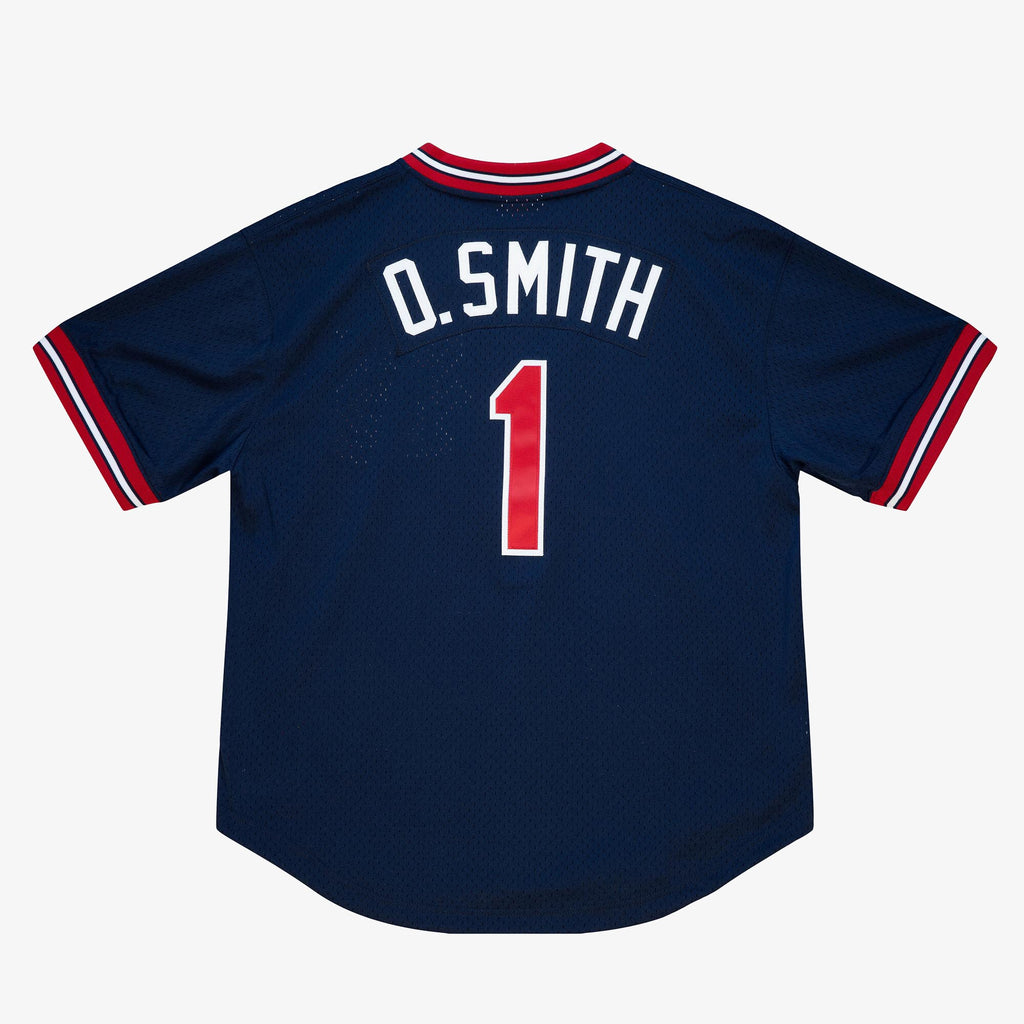 MENS MITCHELL & NESS MLB AUTHENTIC BP JERSEY - CARDINALS 1994 OZZIE SMITH