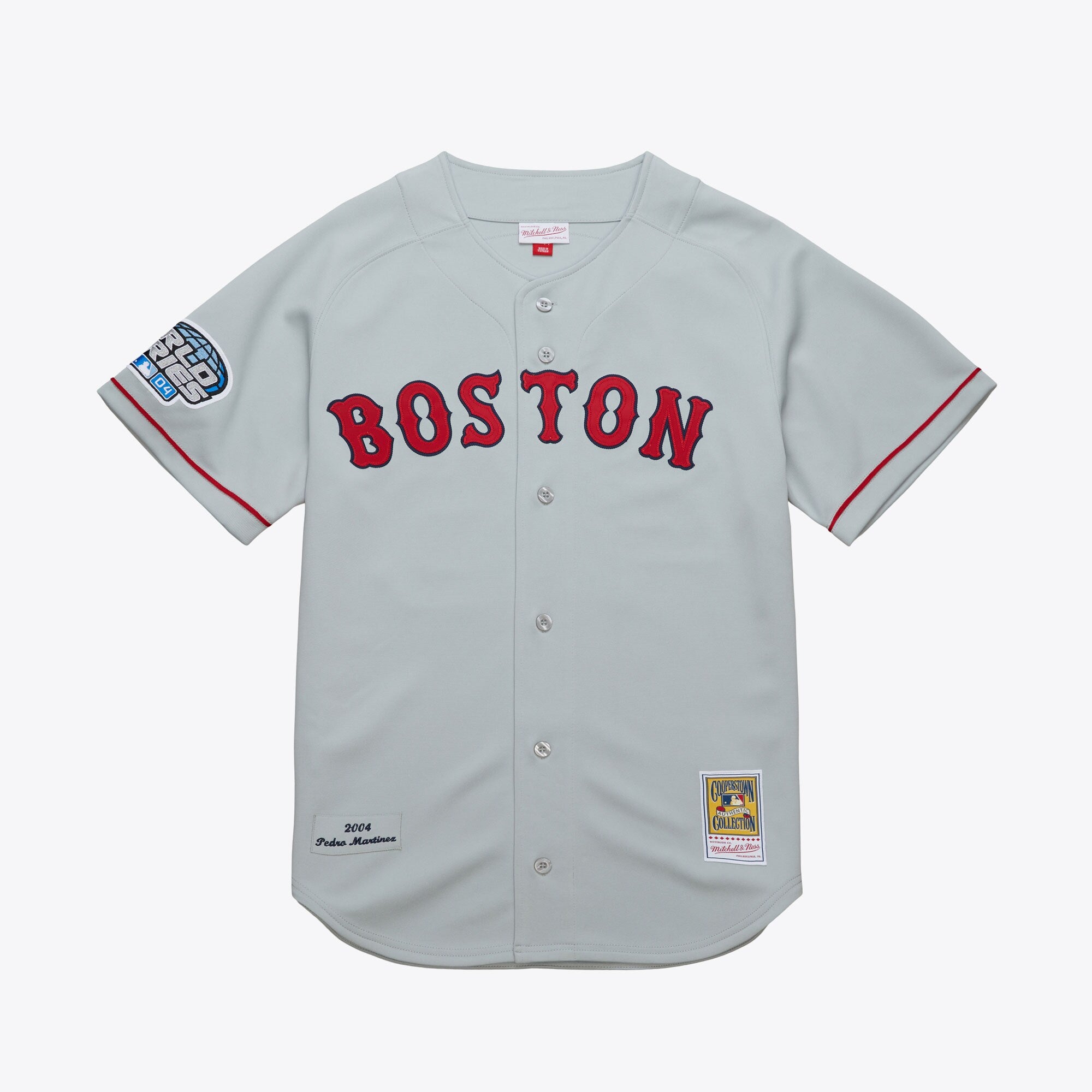 Mens Mitchell & Ness MLB DARK JERSEY RED SOX 2004 PEDRO MARTINEZ