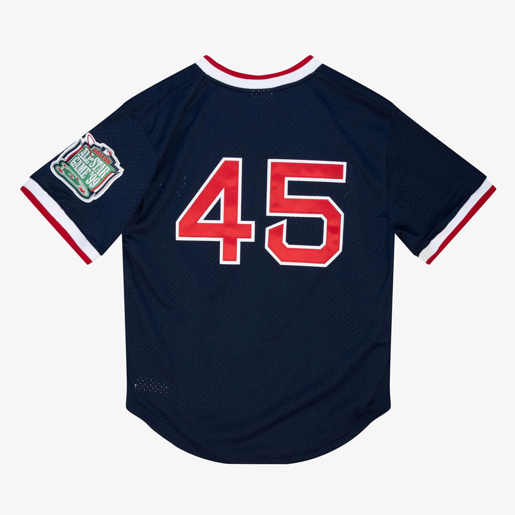 Mens Mitchell & Ness MLB AUTHENTIC BP JERSEY - PULLOVER RED SOX 1999 PEDRO MARTINEZ
