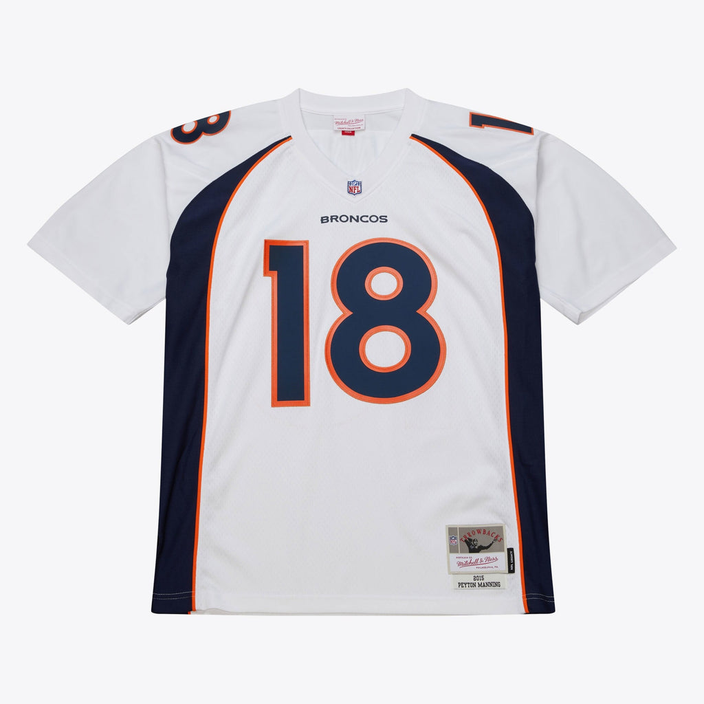 MENS MITCHELL & NESS NFL WHITE JERSEY BRONCOS 2015 PEYTON MANNING