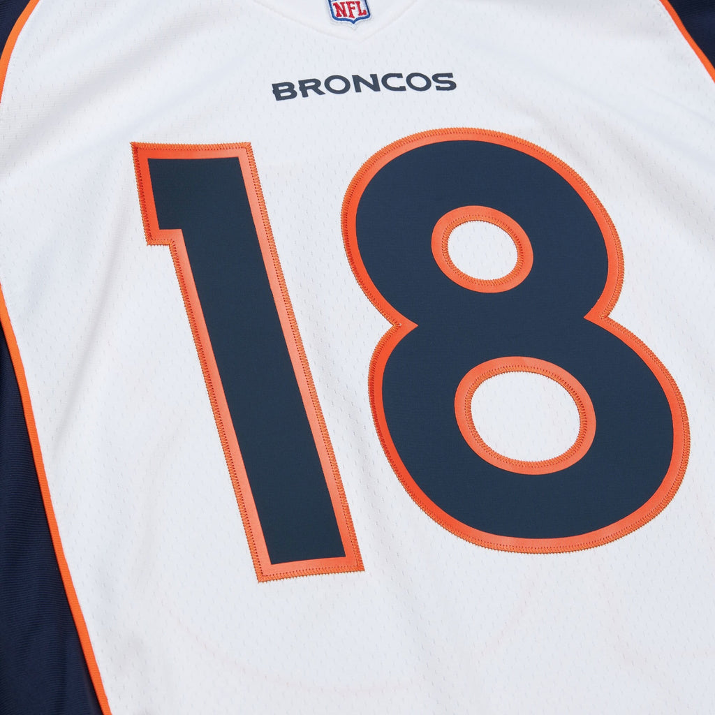MENS MITCHELL & NESS NFL WHITE JERSEY BRONCOS 2015 PEYTON MANNING