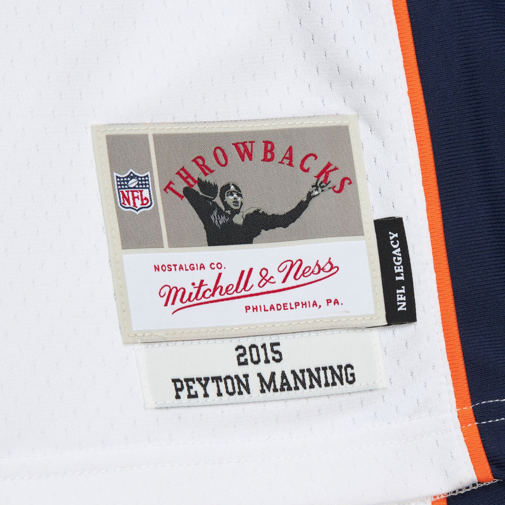 MENS MITCHELL & NESS NFL WHITE JERSEY BRONCOS 2015 PEYTON MANNING