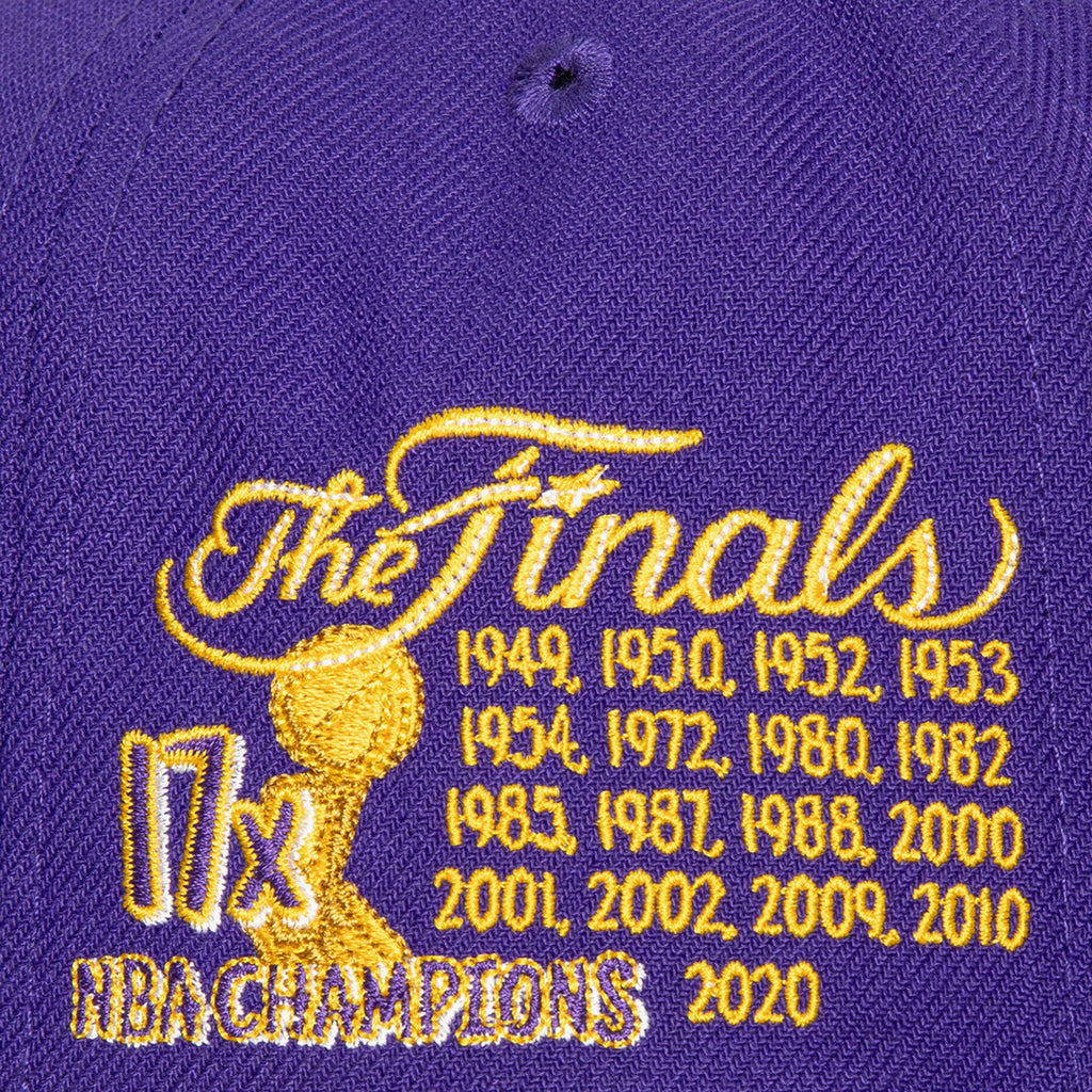 MENS MITCHELL & NESS NBA ALL OUT SNAPBACK LAKERS - PURPLE