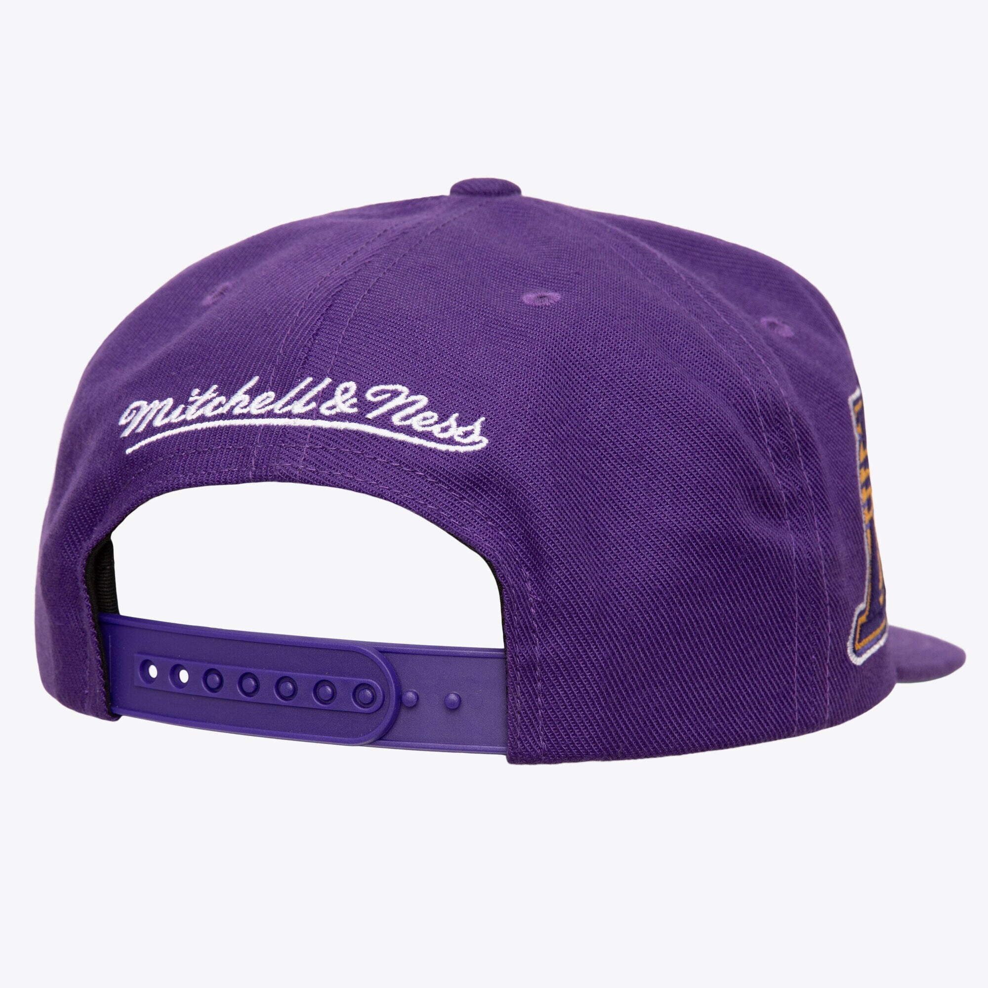 Mens Mitchell & Ness NBA DOUBLE UP SNAPBACK LAKERS