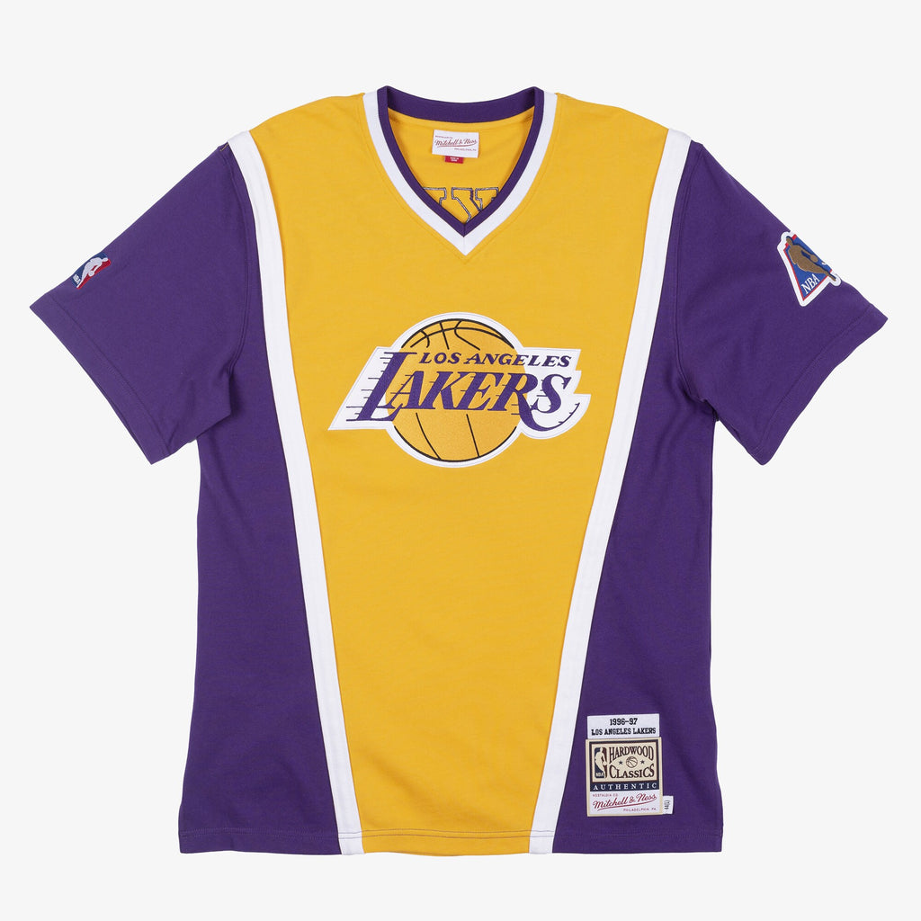 Mens Mitchell & Ness NBA AUTHENTIC SHOOTING SHIRT LAKERS 1996-97