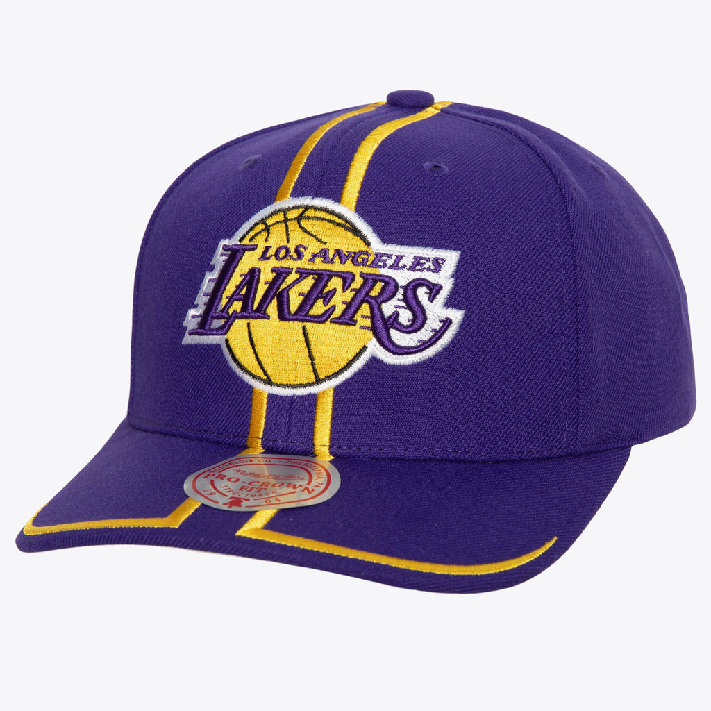 MENS MITCHELL & NESS NBA 1998 DRAFT PRO STRAPBACK LAKERS - PURPLE