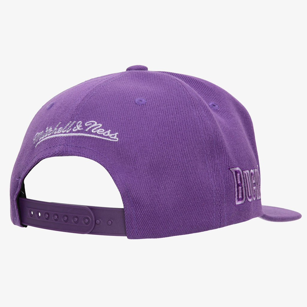 MENS MITCHELL & NESS NBA MONOCHROMATIC SNAPBACK HWC BUCKS - PURPLE