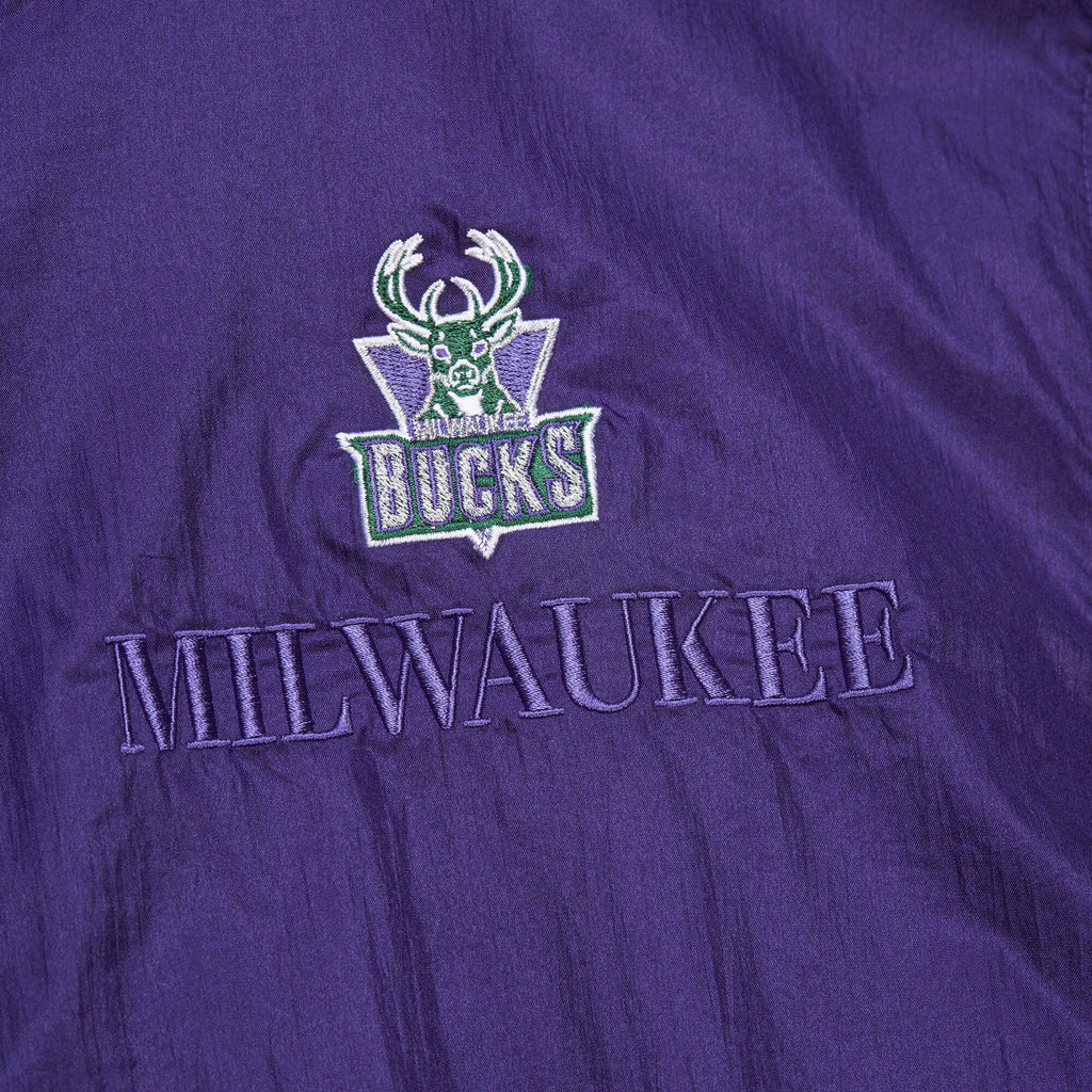 MENS MITCHELL & NESS NBA TEAM OG 3.0 ANORAK VINTAGE LOGO BUCKS