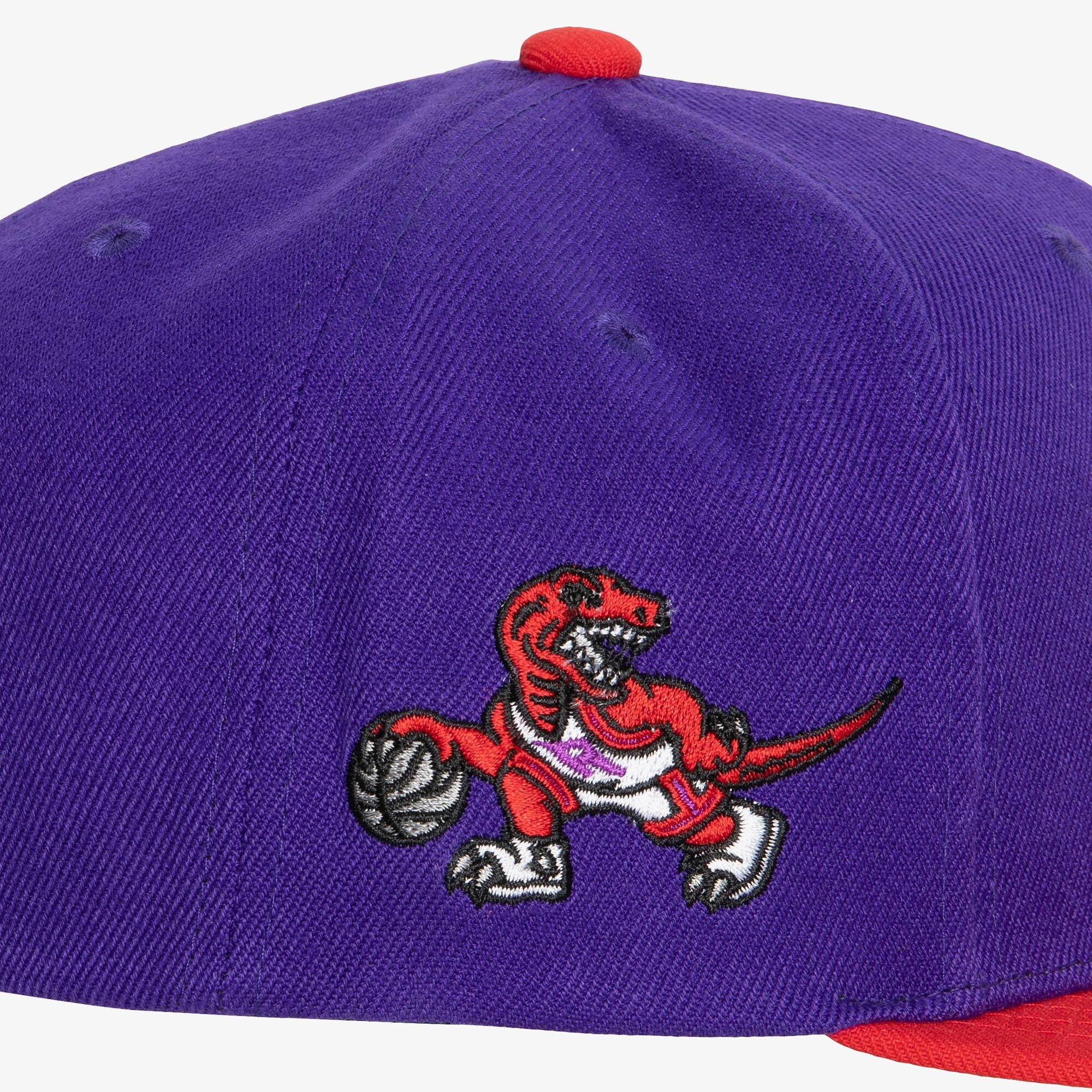 MENS MITCHELL & NESS NBA TEAM INSIDER SNAPBACK HWC RAPTORS - PURPLE-RED