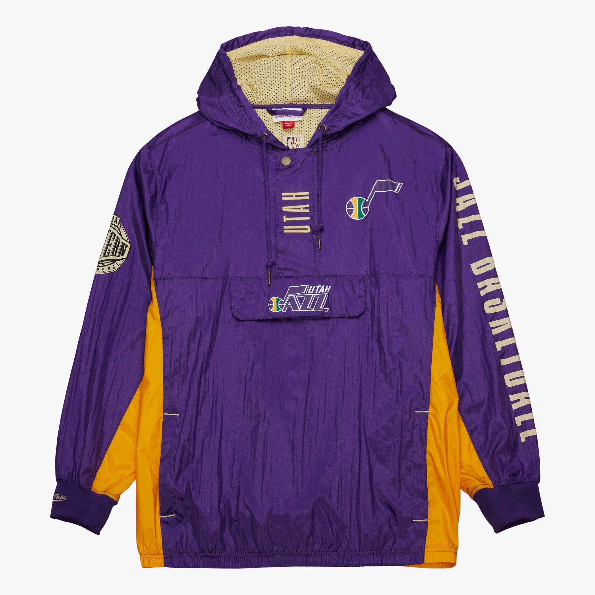MENS MITCHELL & NESS NBA TEAM OG 2.0 ANORAK WINDBREAKER JAZZ