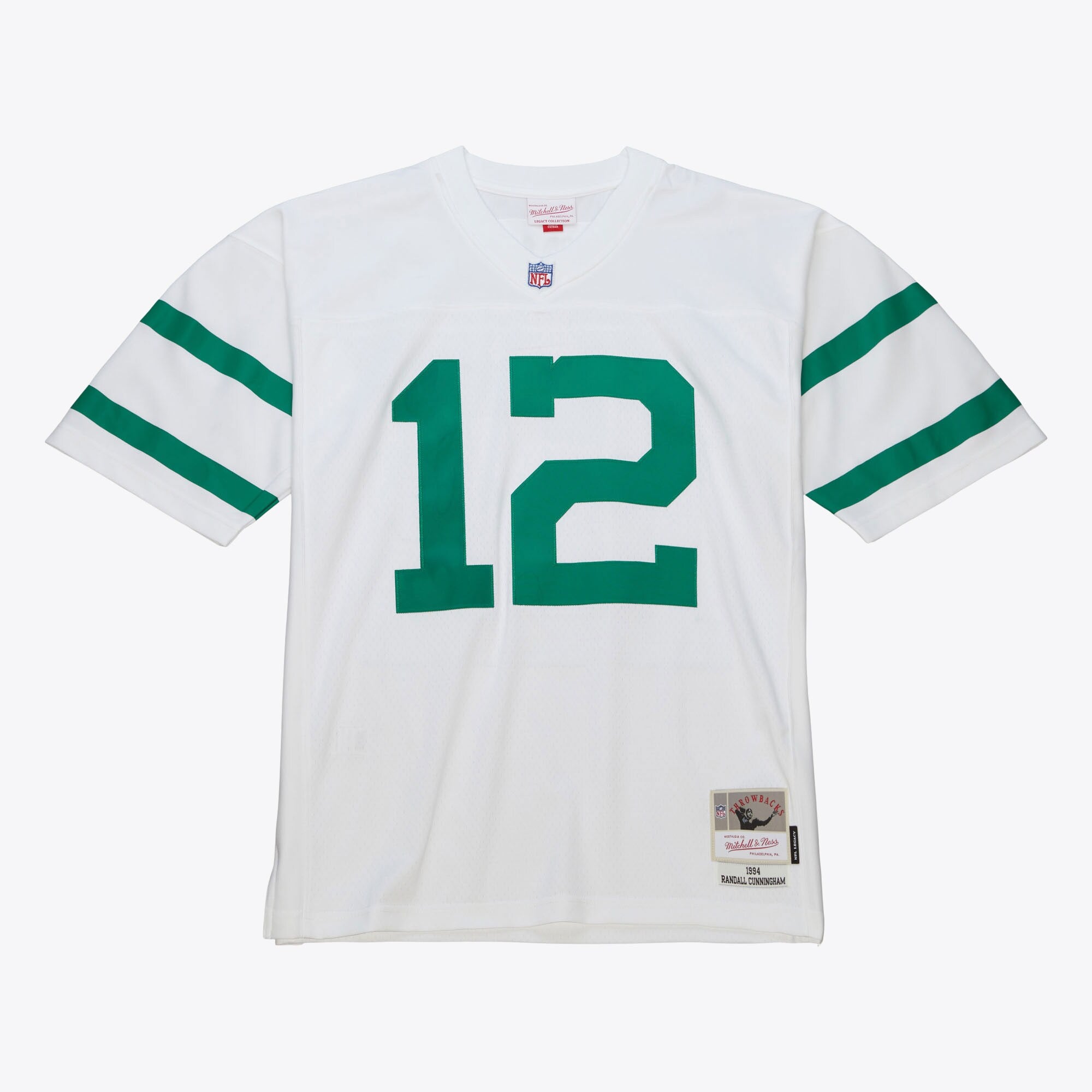 Mens Mitchell & Ness NFL WHITE THROWBACK JERSEY EAGLES 1994 RANDALL CUNNINGHAM
