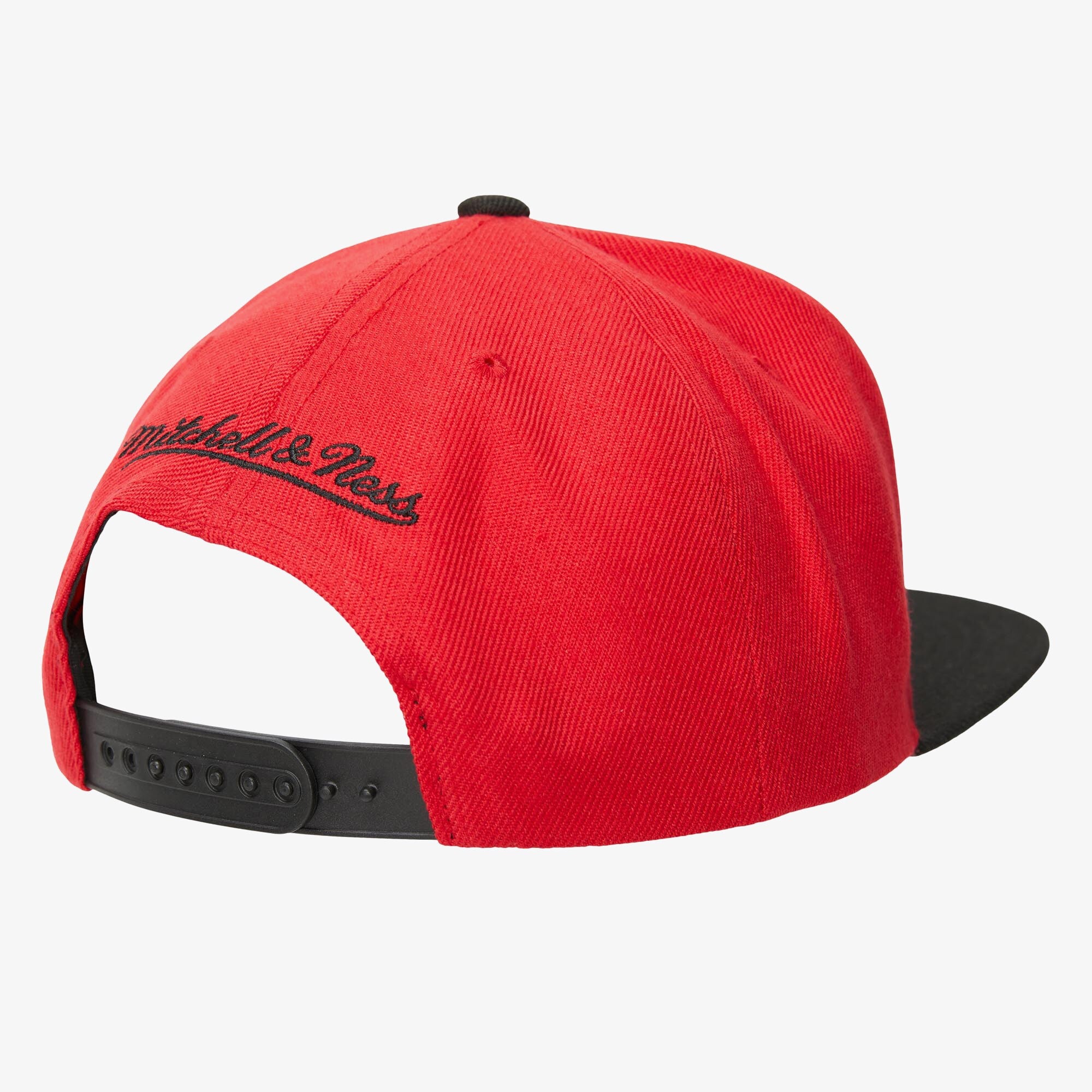 MENS MITCHELL & NESS NBA DUAL WHAMMY SNAPBACK BULLS - RED-BLACK