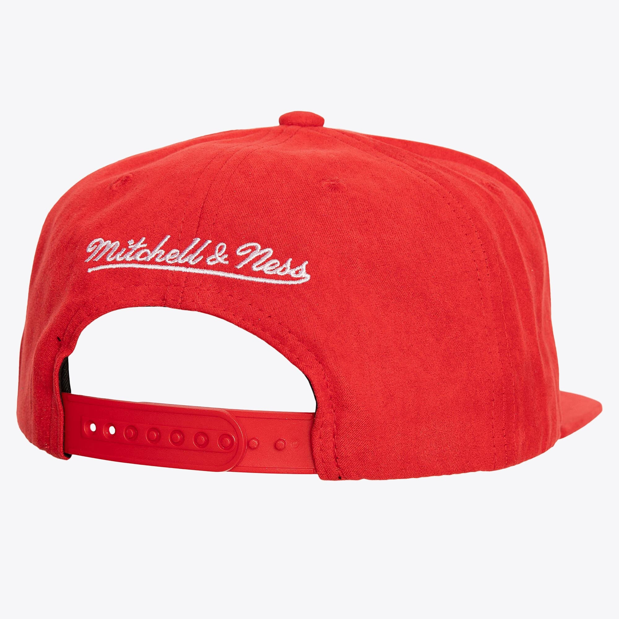 MENS MITCHELL & NESS NBA SWEET SUEDE SNAPBACK BULLS - RED