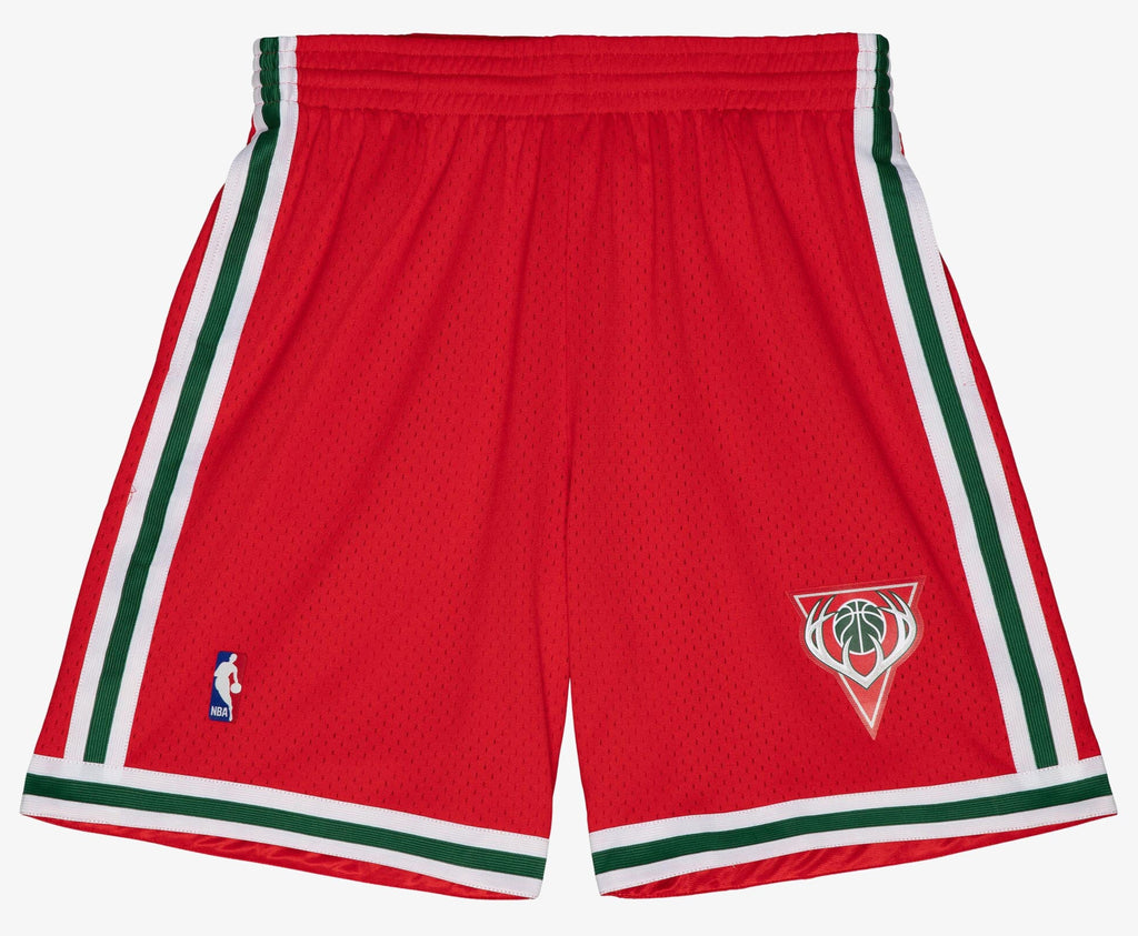 MENS MITCHELL & NESS NBA SWINGMAN SHORTS BUCKS 2008