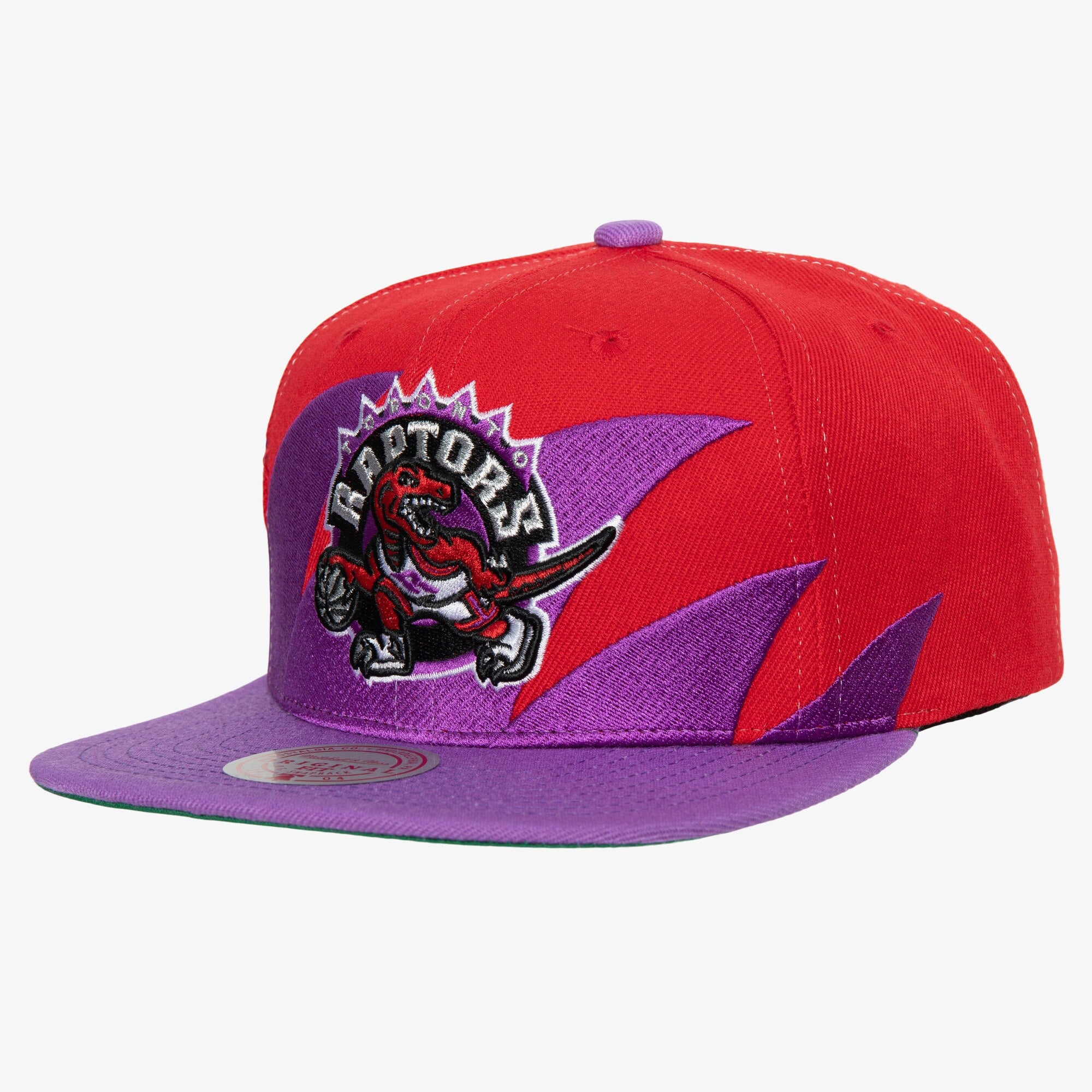 MENS MITCHELL & NESS NBA SHARKTOOTH SNAPBACK HWC RAPTORS