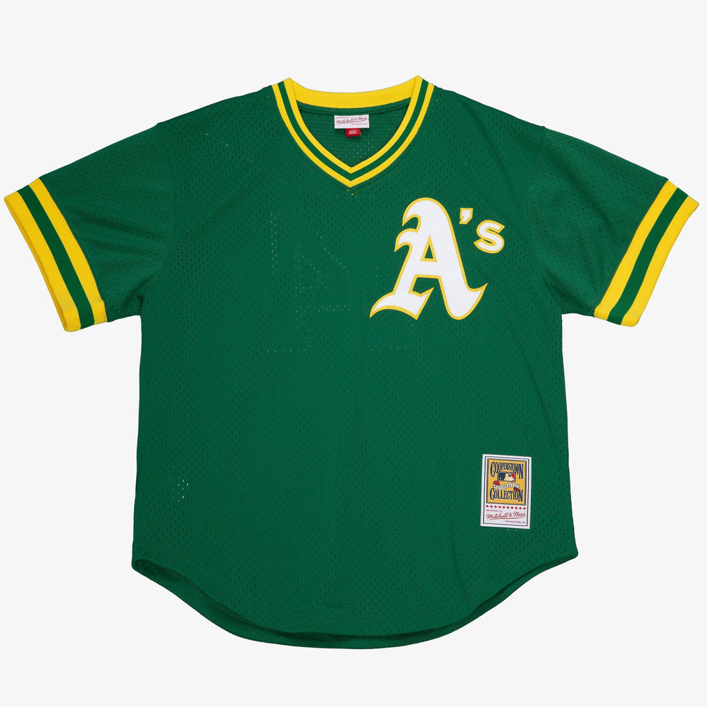 Mens Mitchell & Ness MLB AUTHENTIC BP JERSEY - PULLOVER ATHLETICS 1987 REGGIE JACKSON