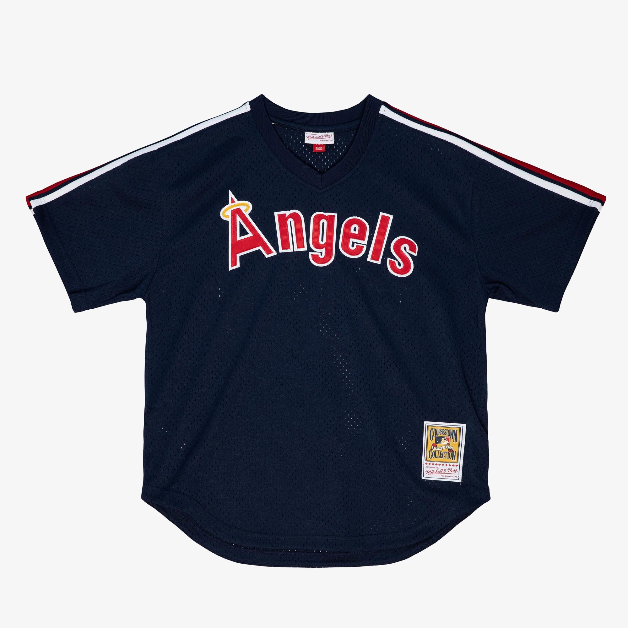 MENS MITCHELL & NESS MLB AUTHENTIC BP JERSEY - ANGELS 1984 REGGIE JACKSON