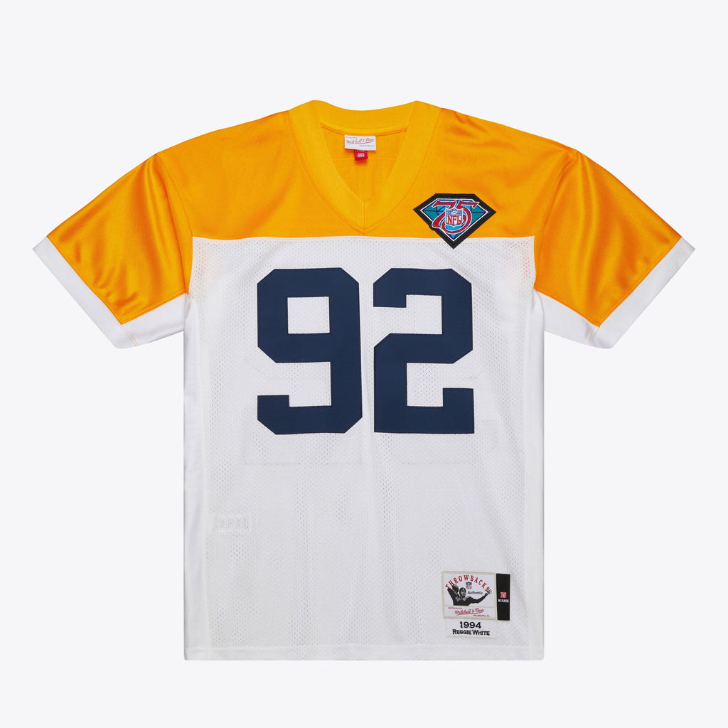 MENS MITCHELL & NESS NFL WHITE JERSEY PACKERS 1994 REGGIE WHITE