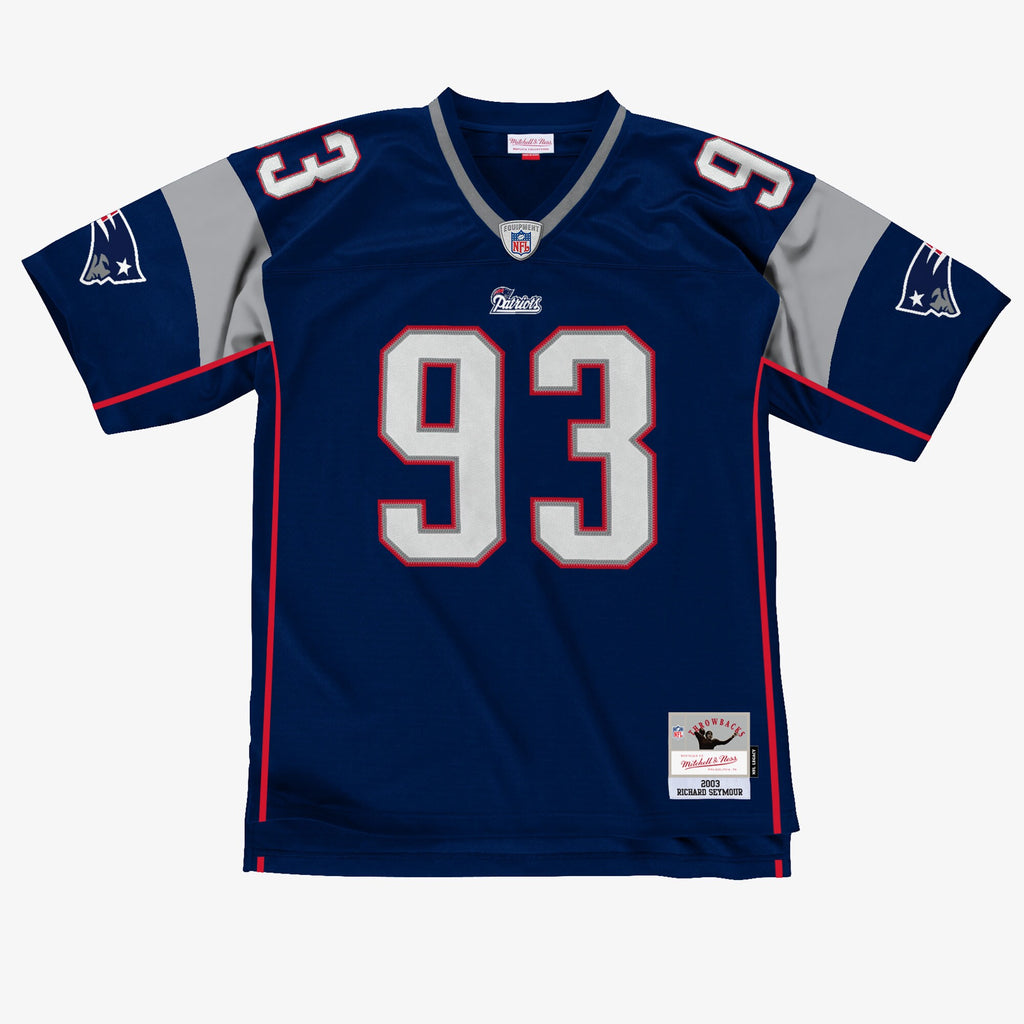 MENS MITCHELL & NESS NFL LEGACY JERSEY PATRIOTS 2003 RICHARD SEYMOUR