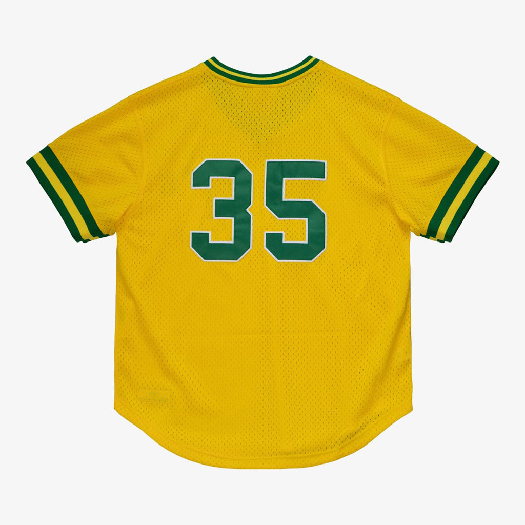 MENS MITCHELL & NESS MLB AUTHENTIC BP JERSEY - ATHLETICS 1984 RICKEY HENDERSON
