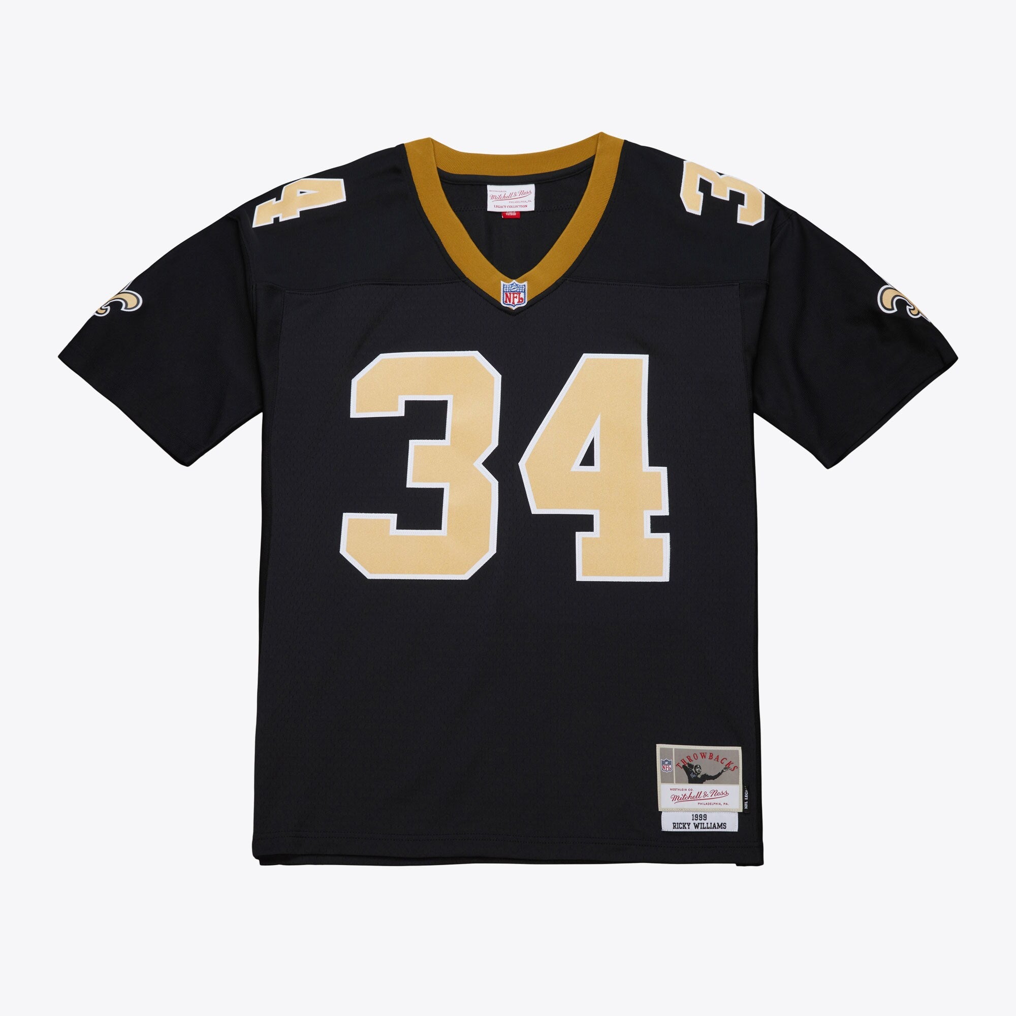 MENS MITCHELL & NESS NFL DARK JERSEY SAINTS 1999 RICKY WILLIAMS