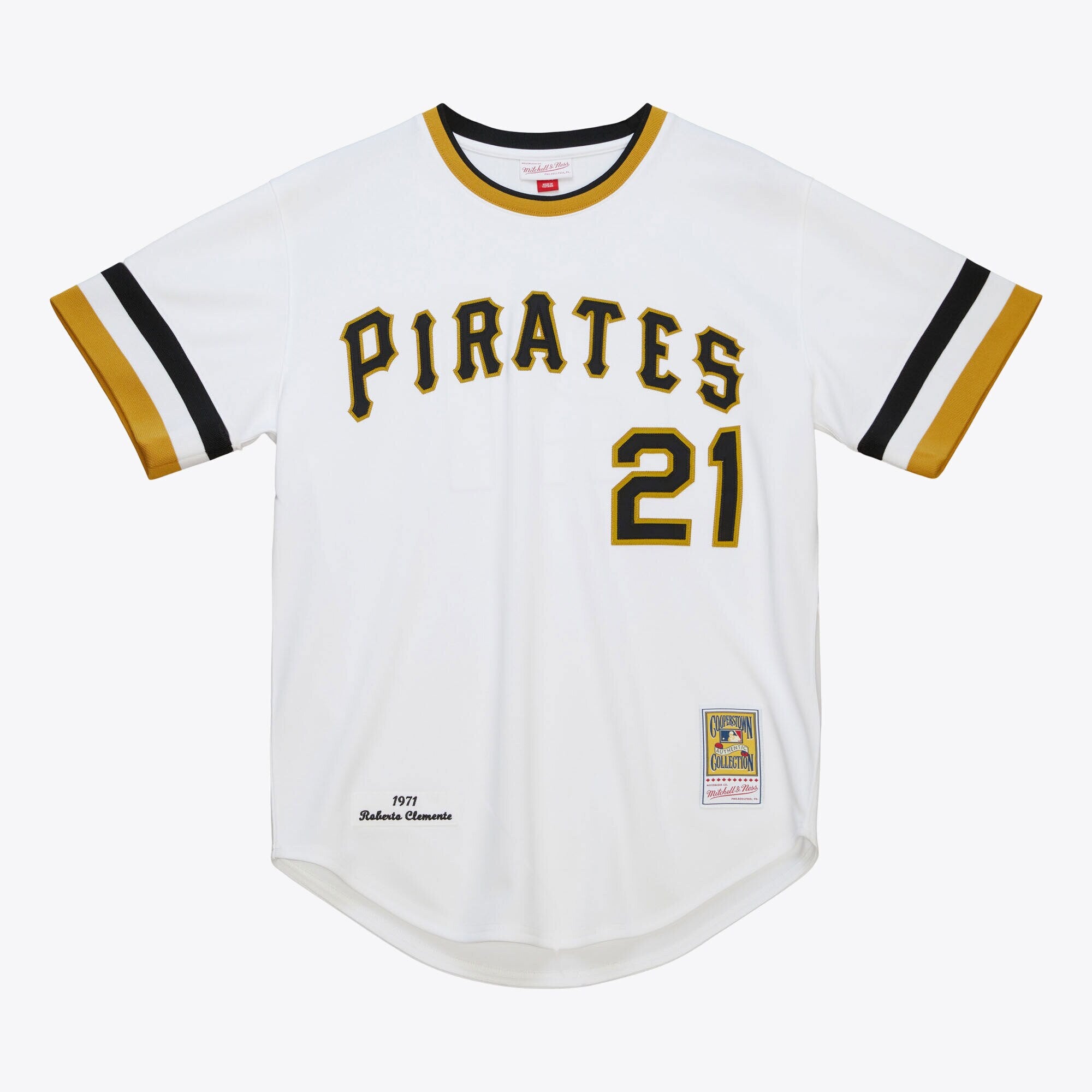 Mens Mitchell & Ness MLB HOME JERSEY PIRATES 1971 ROBERTO CLEMENTE