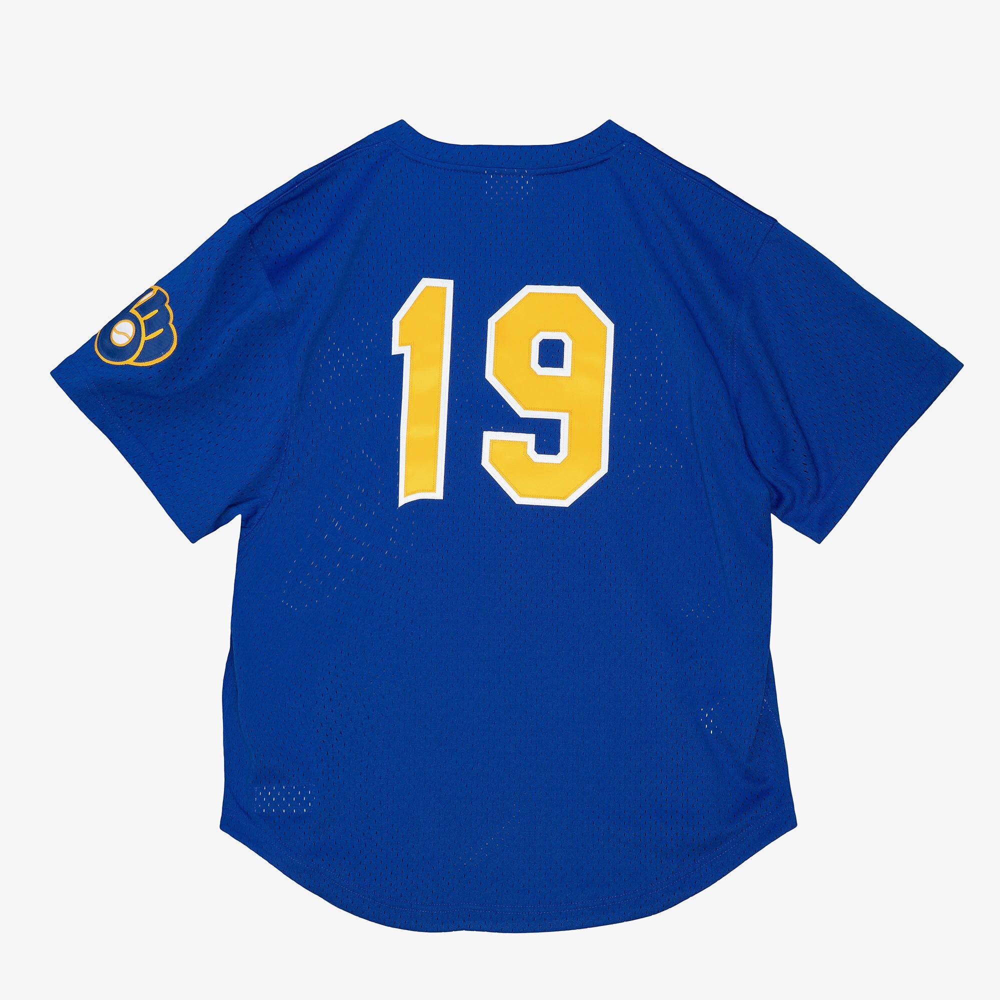 MENS MITCHELL & NESS MLB AUTHENTIC BP JERSEY - BREWERS 1991 ROBIN YOUNT
