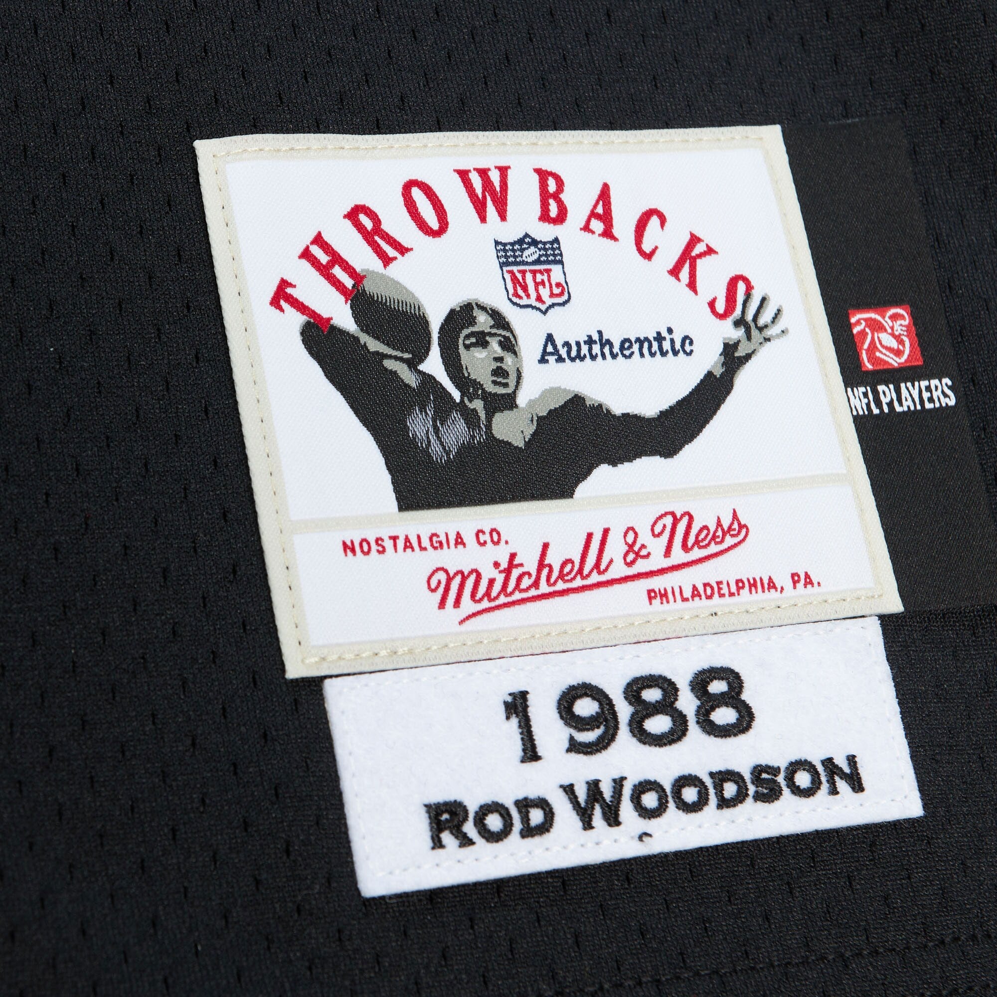 Mens Mitchell & Ness NFL DARK JERSEY STEELERS 1988 ROD WOODSON
