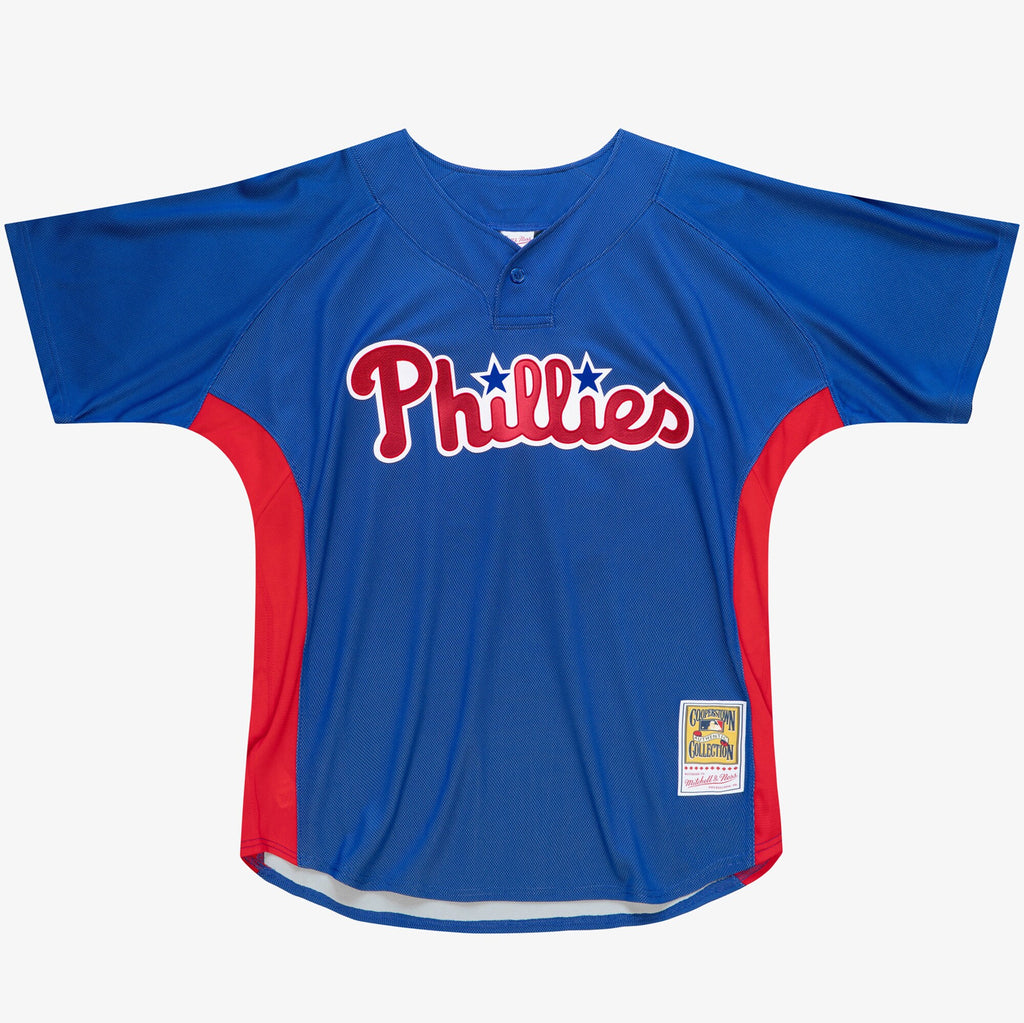 Mens Mitchell & Ness MLB AUTHENTIC BP PULLOVER JERSEY PHILLIES 2010 ROY HALLADAY
