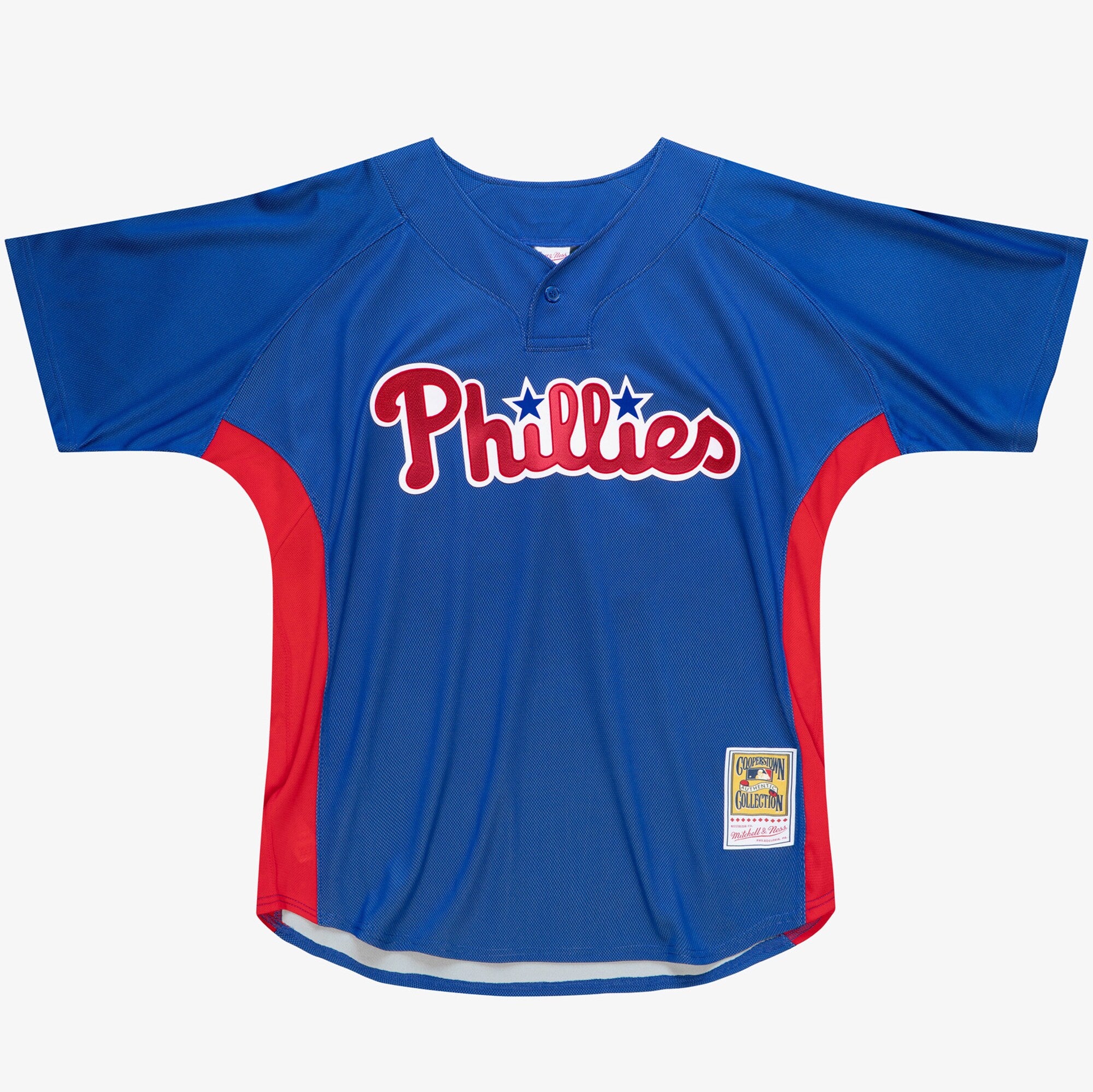 Mens Mitchell & Ness MLB AUTHENTIC BP PULLOVER JERSEY PHILLIES 2010 ROY HALLADAY