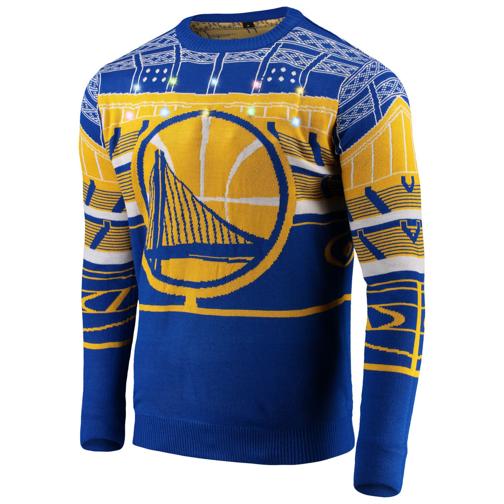 [STA0518-00001M] MENS FOCO NBA GS WARRIORS BLUETOOTH LIGHT UP UGLY SWEATER